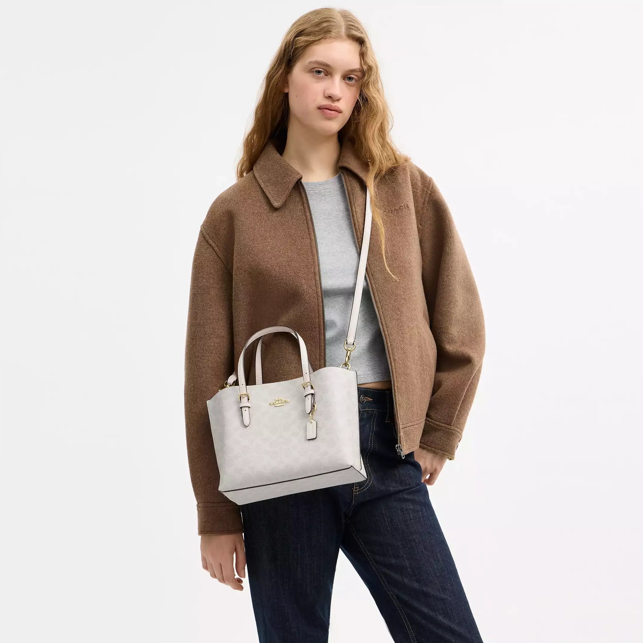 Coach Mollie Tote Bag 25 In Signature Canvas