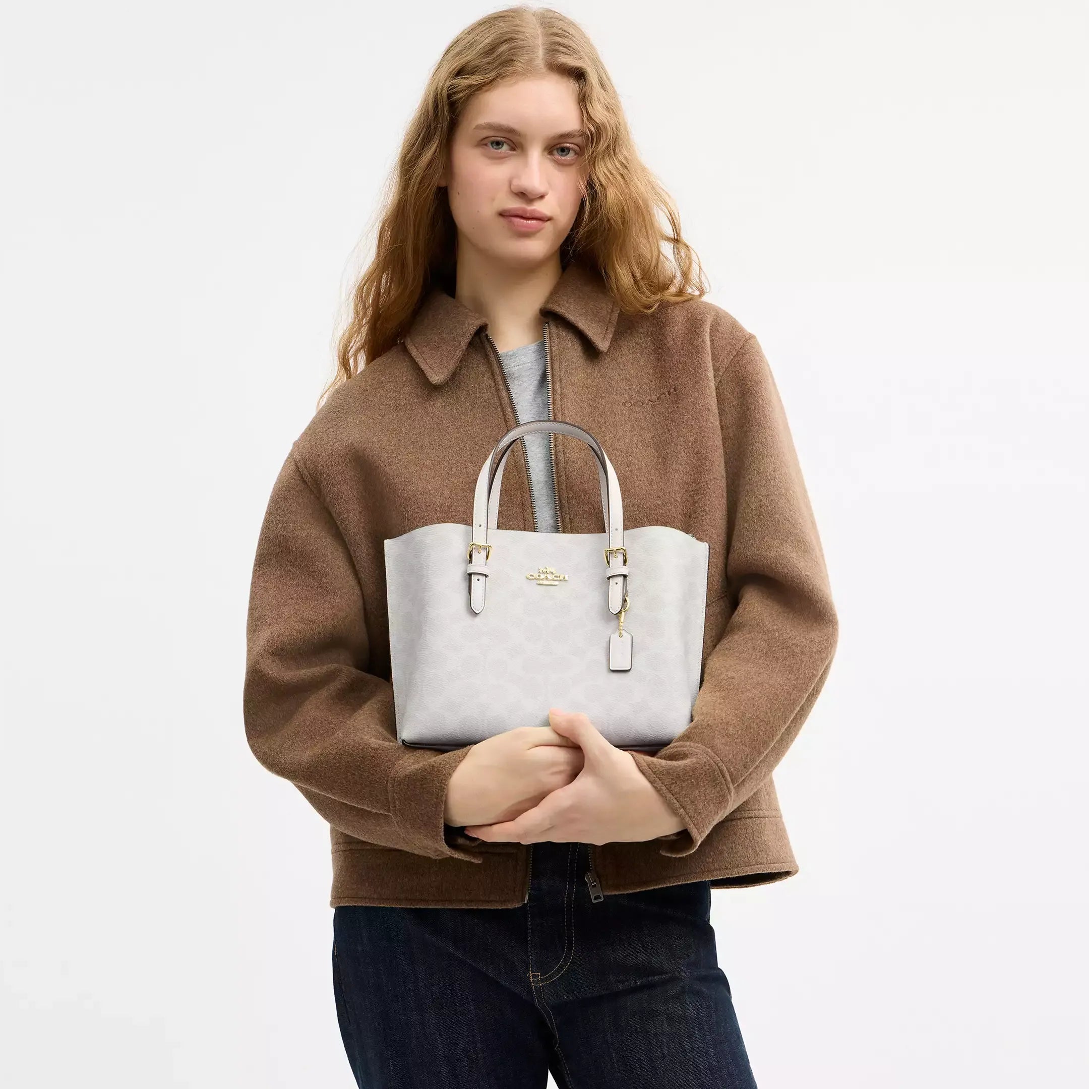 Coach Mollie Tote Bag 25 In Signature Canvas