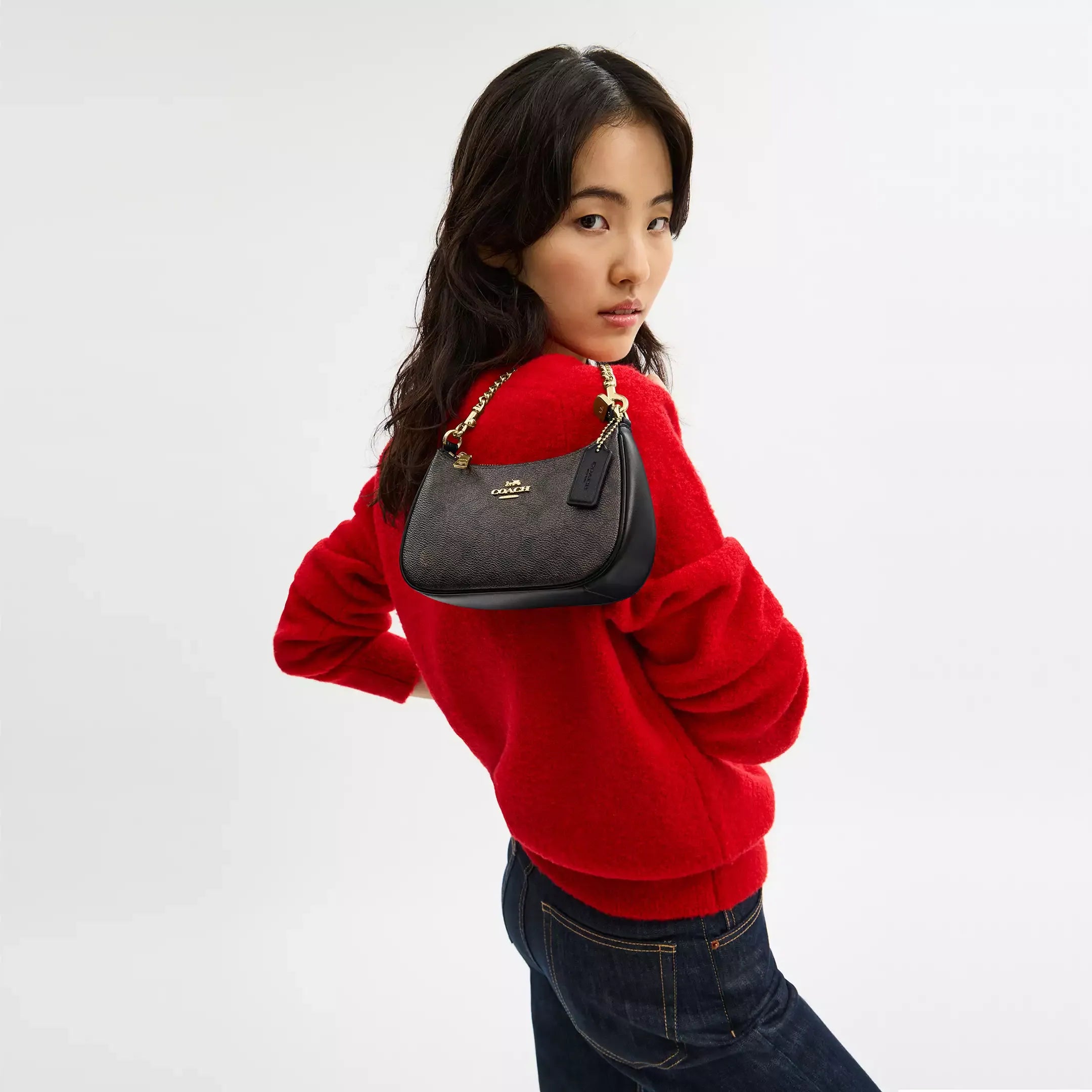 Coach Teri Mini Crossbody Bag In Signature Canvas