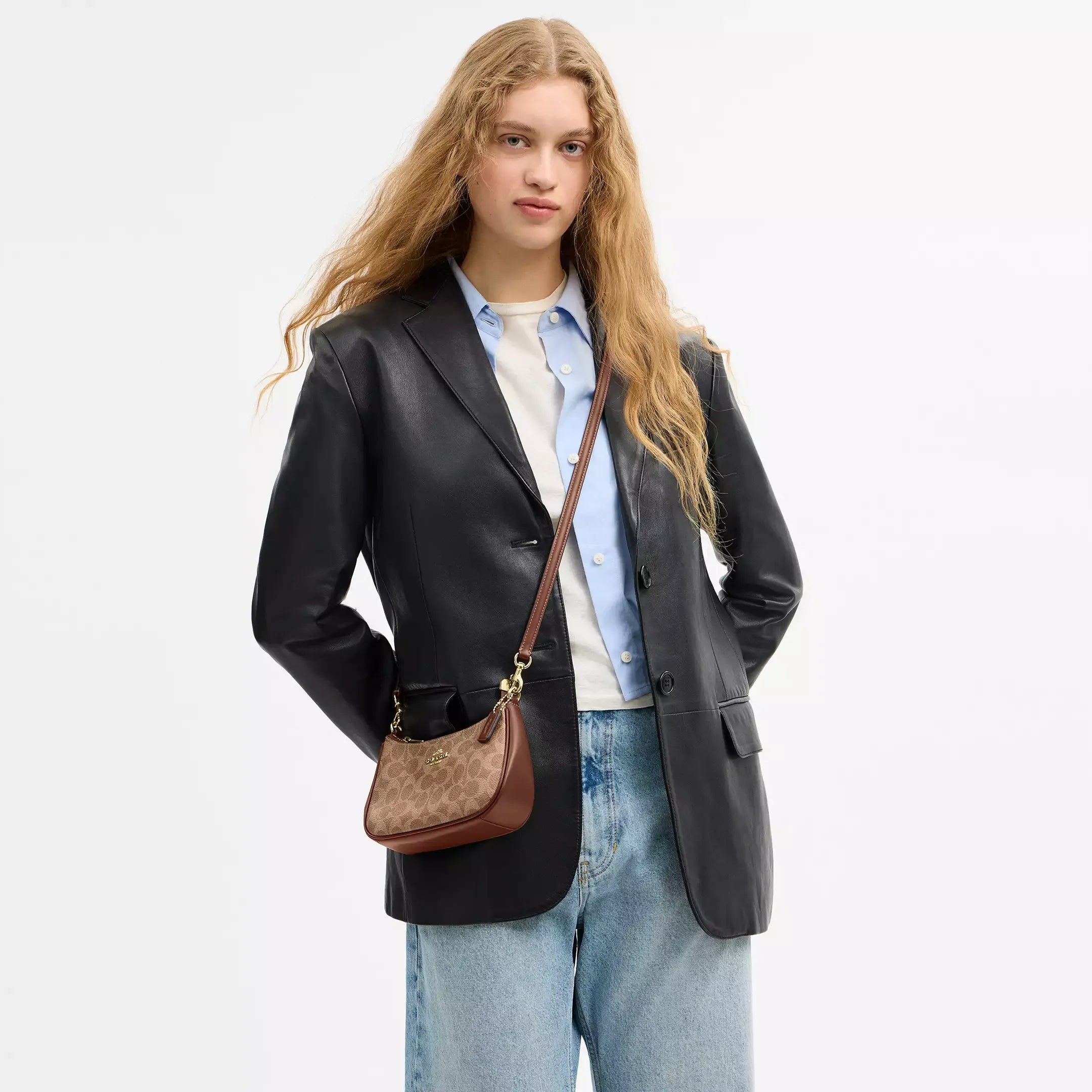 Coach Teri Mini Crossbody Bag In Signature Canvas