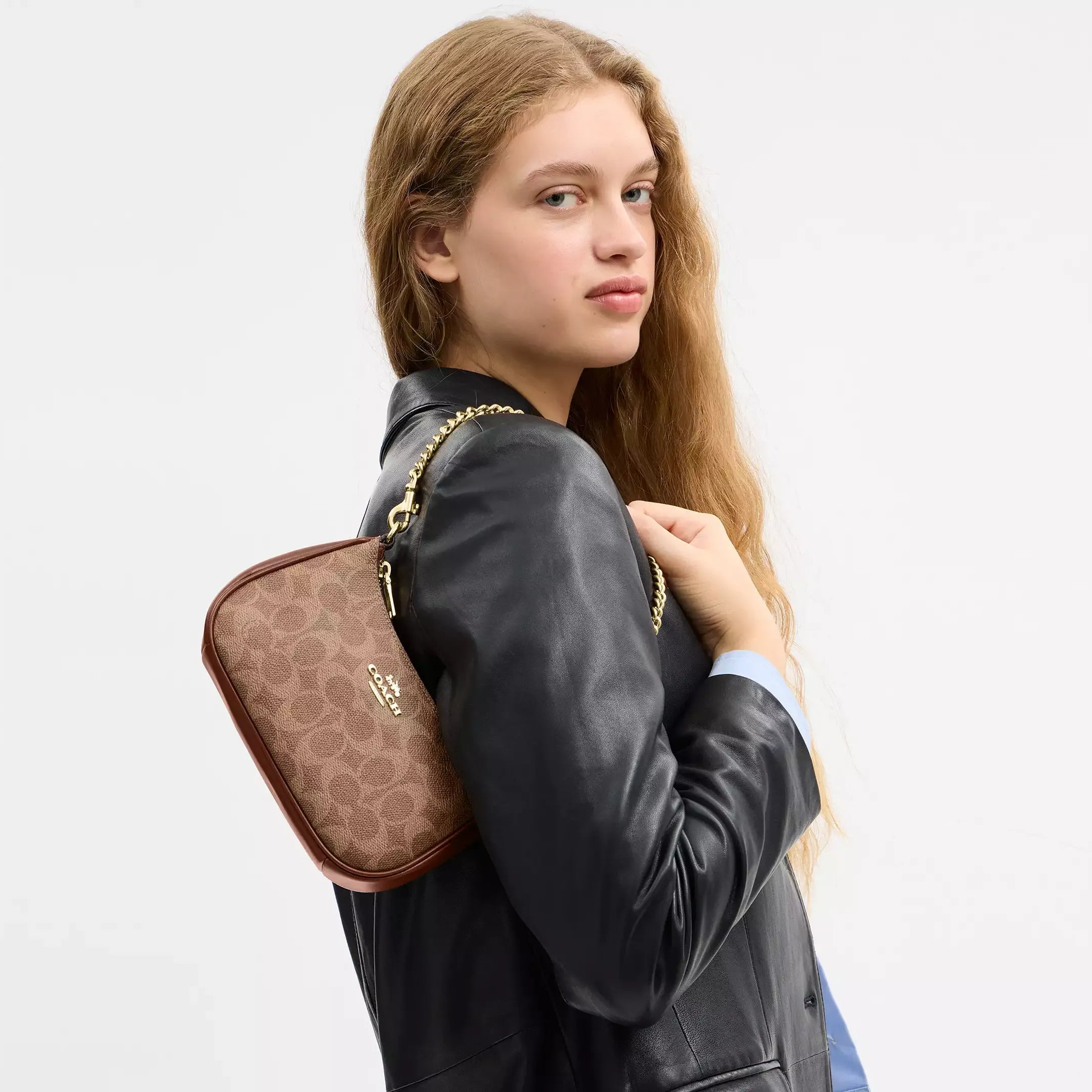 Coach Teri Mini Crossbody Bag In Signature Canvas