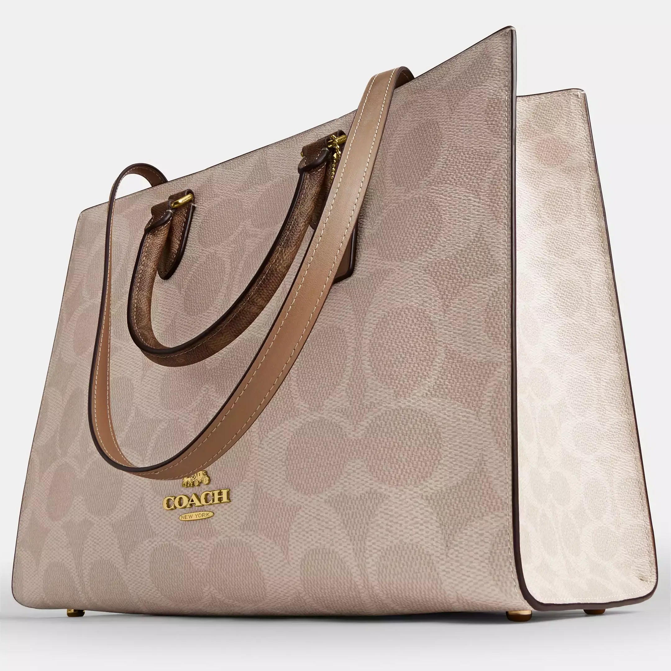 Coach Maggie Tote Bag In Blocked Signature Canvas