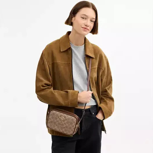 Coach Mini Jamie Camera Bag In Signature Canvas