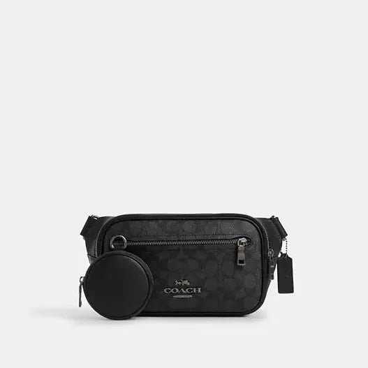Coach Elias Belt Bag In Signature Canvas