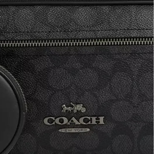 Coach Elias Belt Bag In Signature Canvas