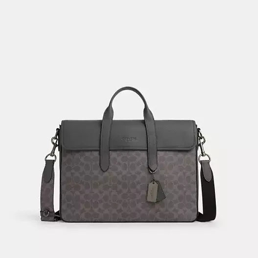 Coach Sullivan Portfolio Brief In Signature Canvas