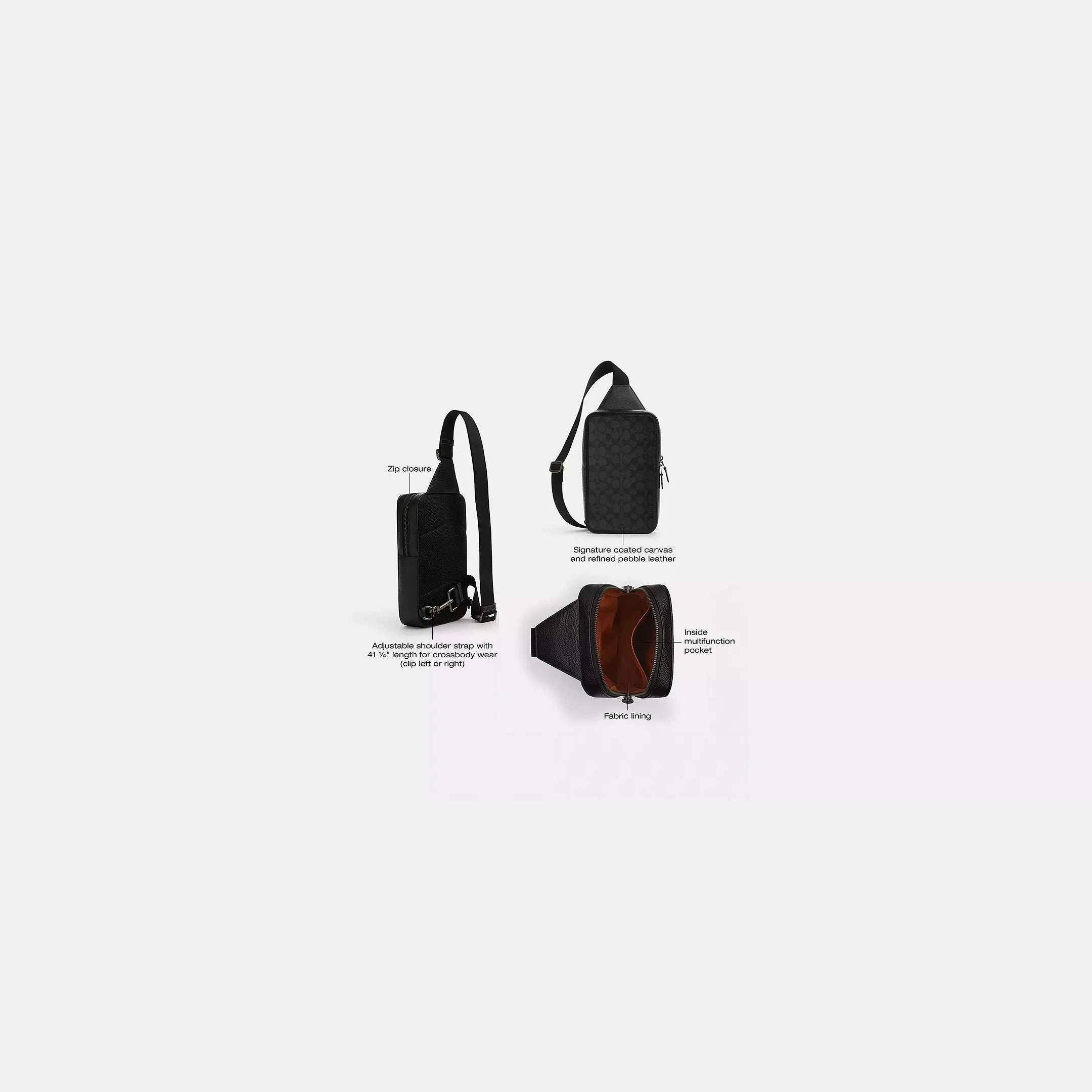 Coach Sullivan Pack In Signature Canvas