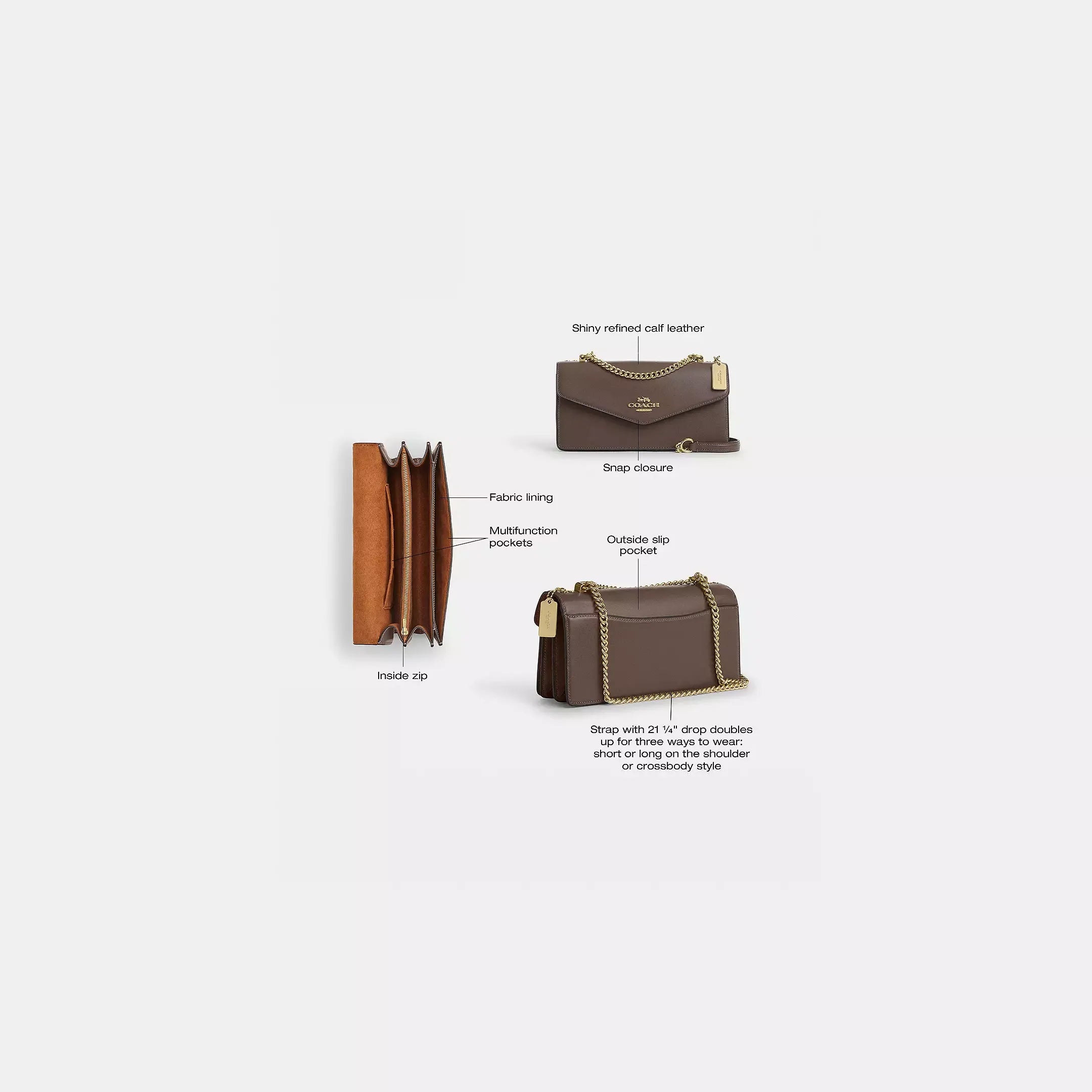 Coach Klare Envelope Crossbody Bag