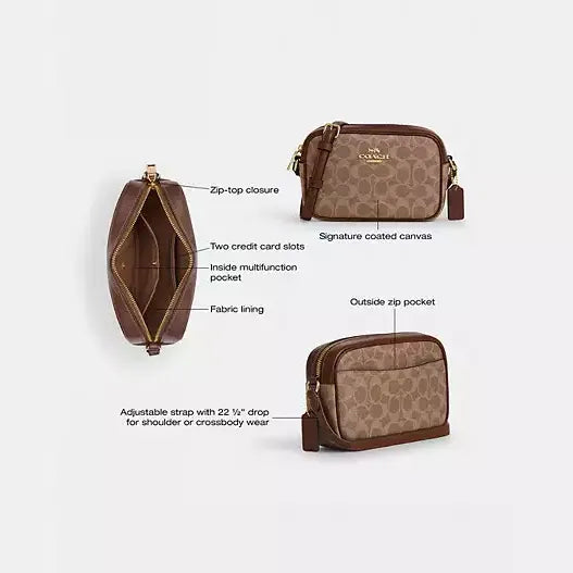 Coach Mini Jamie Camera Bag In Signature Canvas