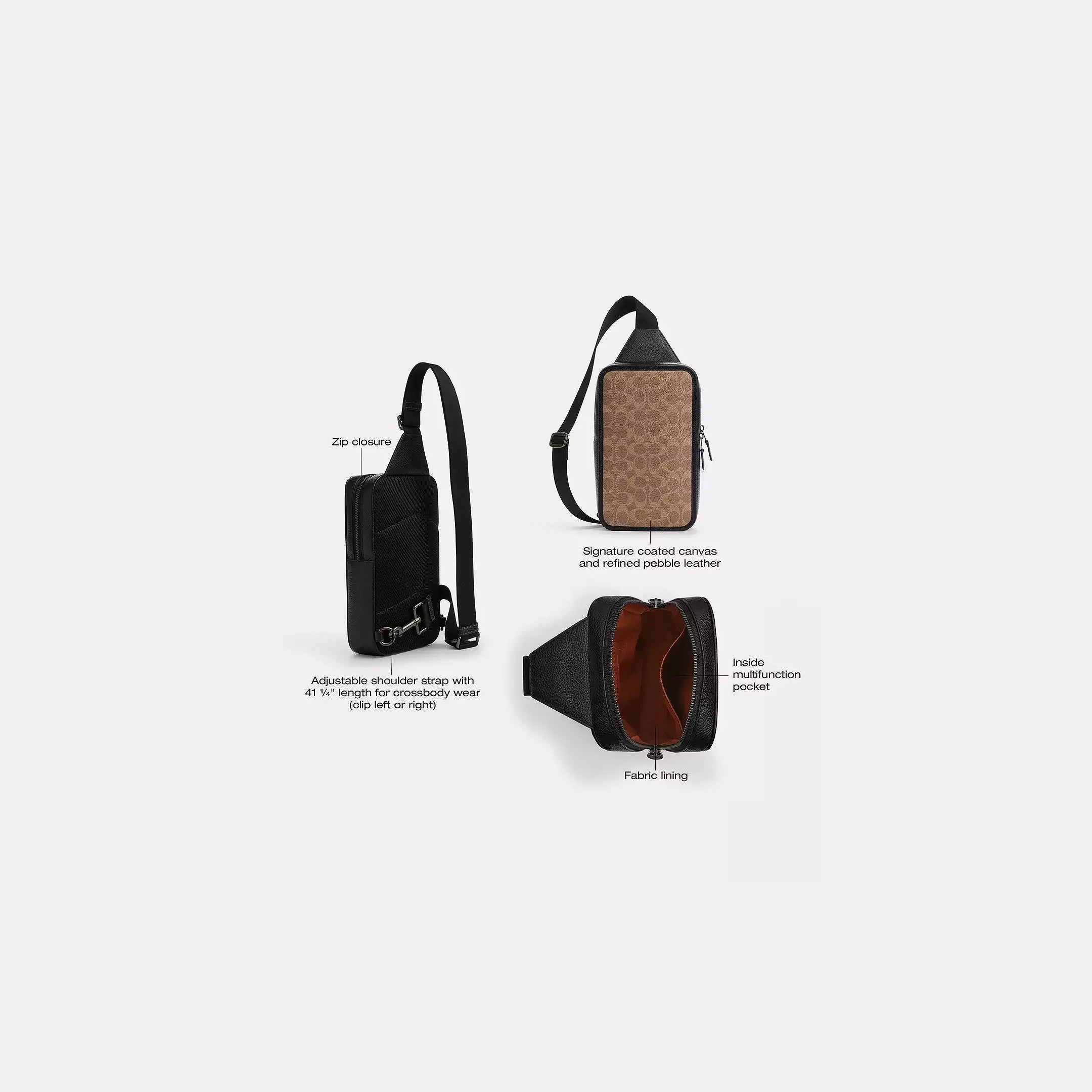 Coach Sullivan Pack In Signature Canvas