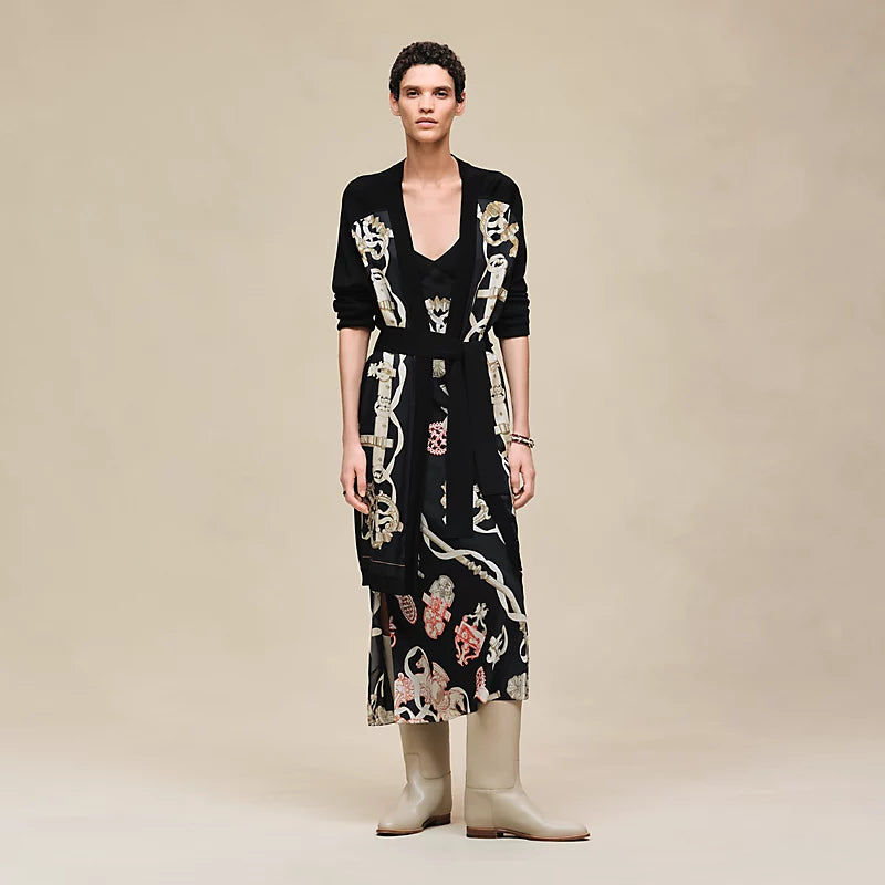 Hermès "Ferronnerie Remix" long-sleeve twillaine cardigan