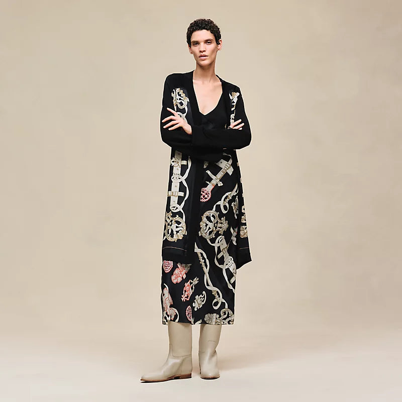 Hermès "Ferronnerie Remix" long-sleeve twillaine cardigan