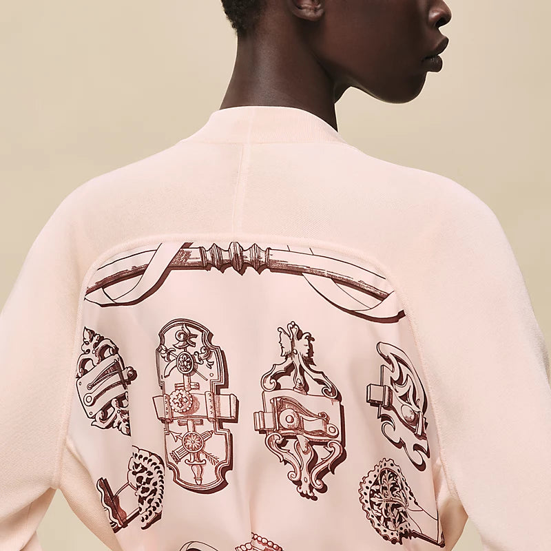 Hermès "Ferronnerie Remix" long-sleeve twillaine cardigan