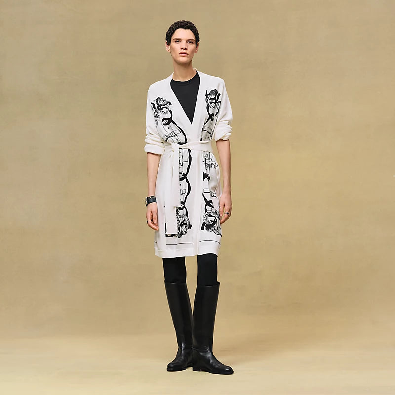 Hermès "Ferronnerie Remix" long-sleeve twillaine cardigan