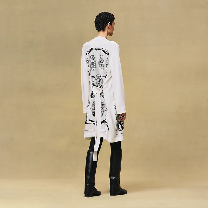Hermès "Ferronnerie Remix" long-sleeve twillaine cardigan