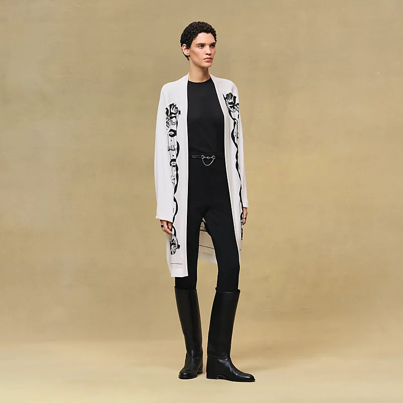 Hermès "Ferronnerie Remix" long-sleeve twillaine cardigan
