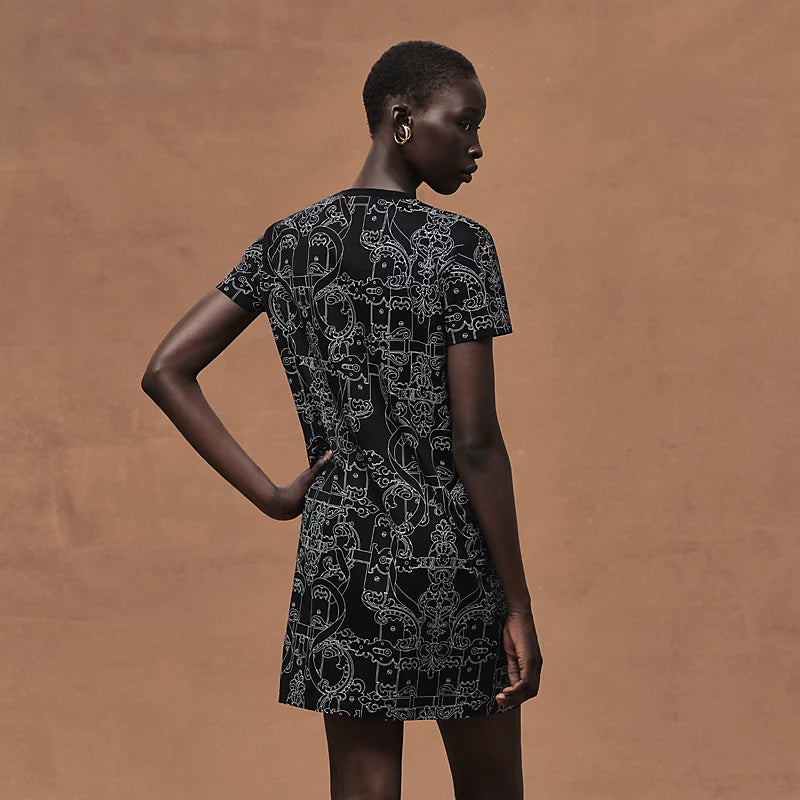 Hermès "Ferronnerie Remix" straight dress