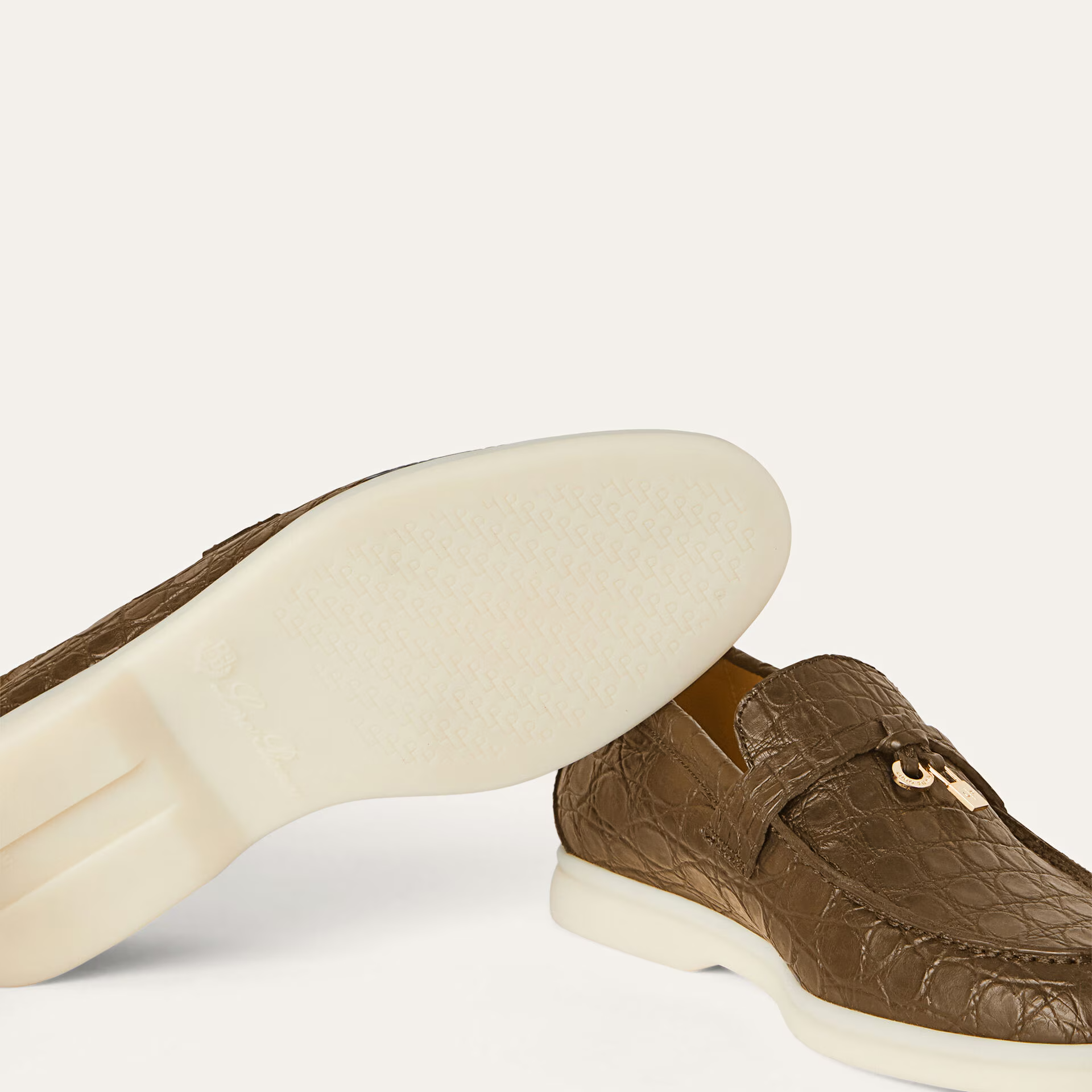 Loro Piana Summer Charms Walk Loafer in Caiman Leather