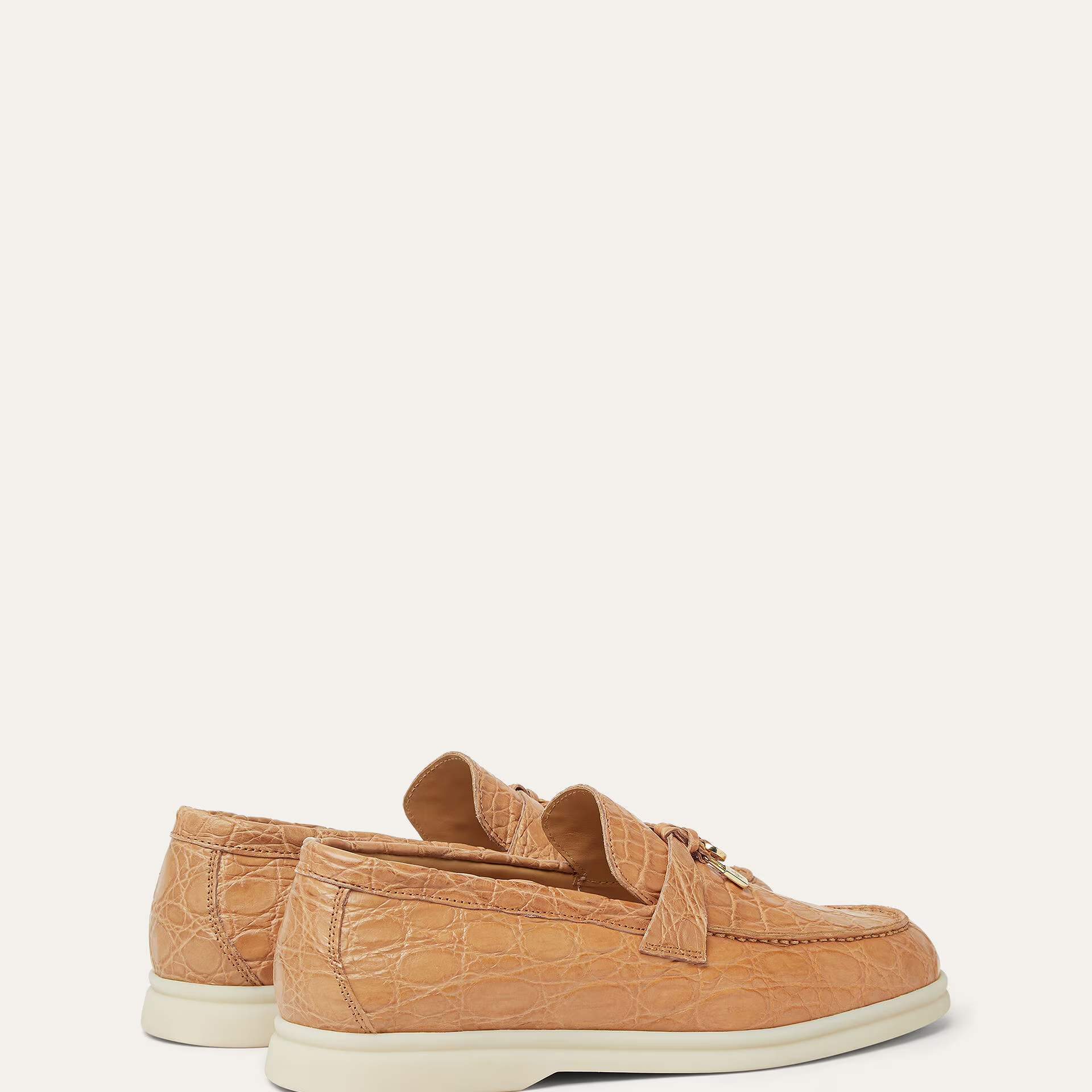 Loro Piana Summer Charms Walk Loafer in Caiman Leather