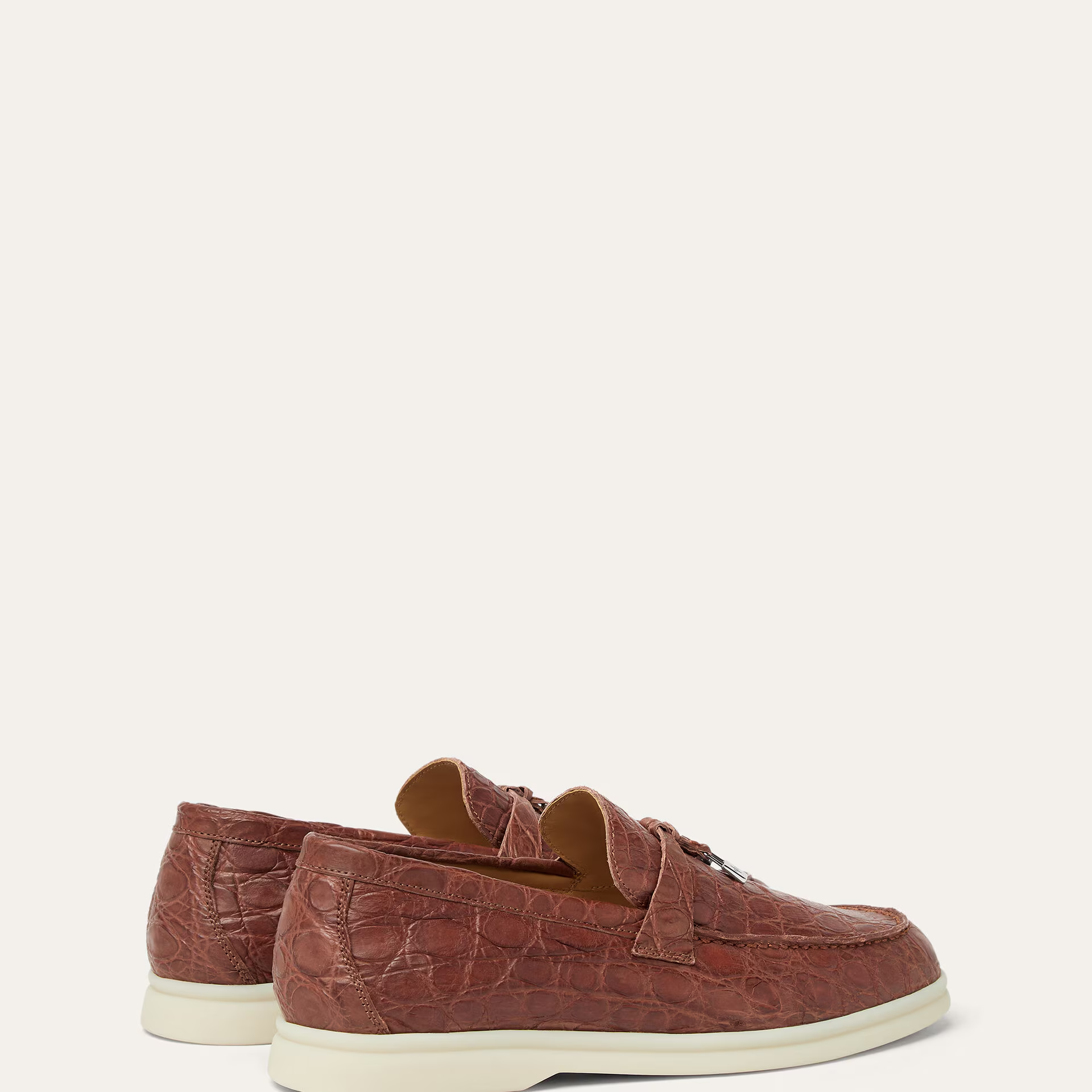 Loro Piana Summer Charms Walk Loafer in Caiman Leather
