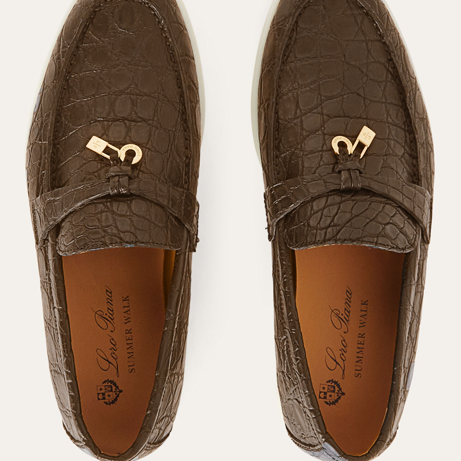 Loro Piana Summer Charms Walk Loafer in Caiman Leather
