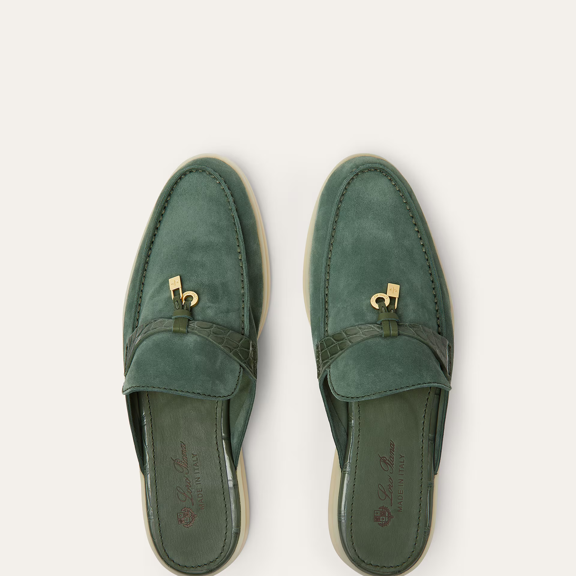 Loro Piana Charms Walk Babouche Loafer in Suede