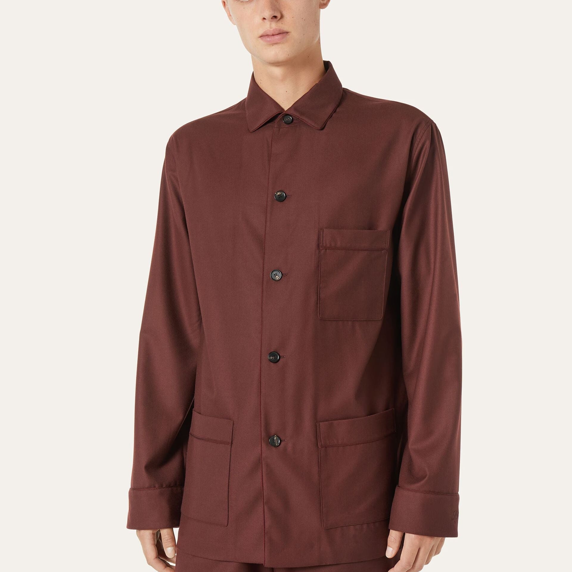Loro Piana Lian The Gift of Kings® Pyjamas Shirt in The Gift Of King® - Rain System®