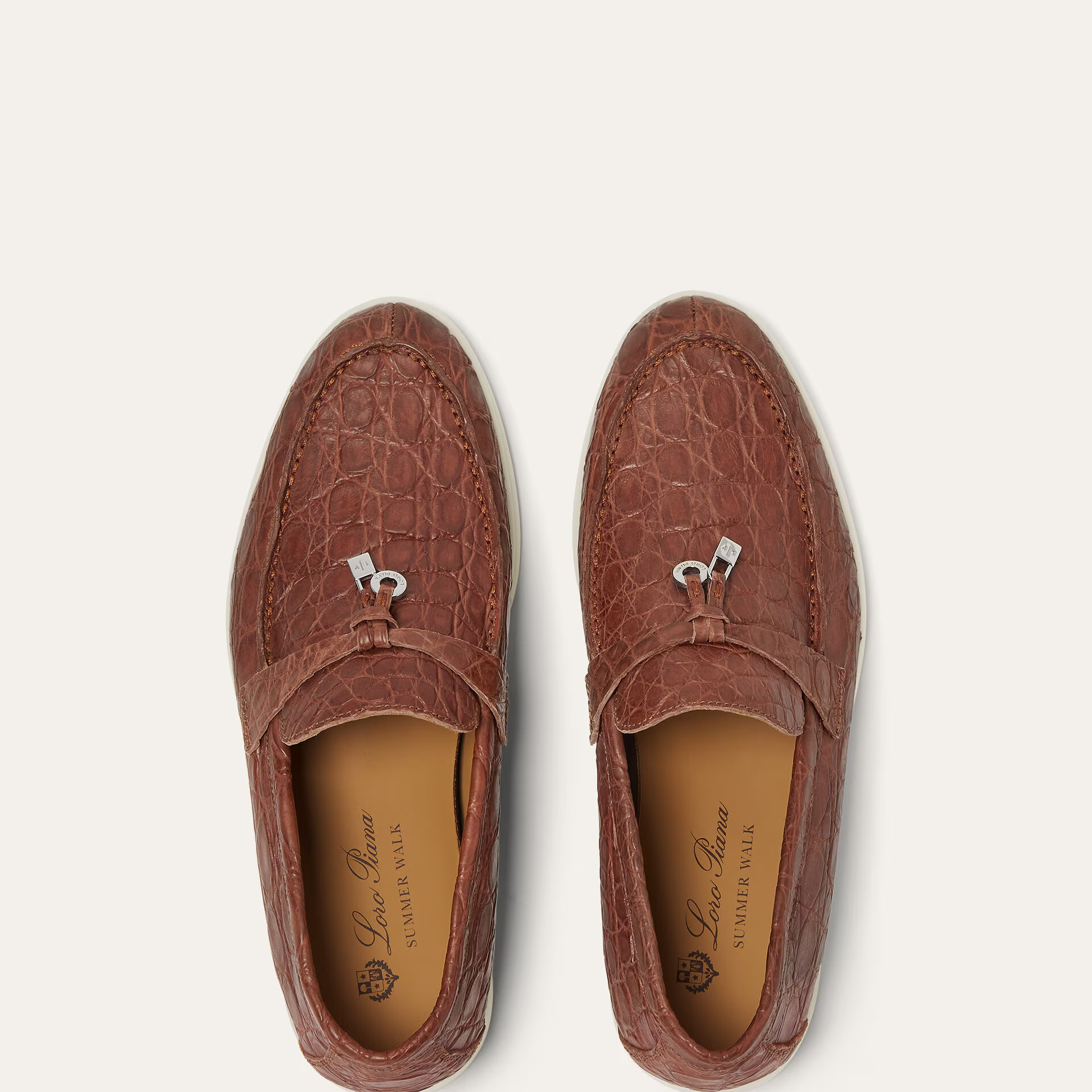 Loro Piana Summer Charms Walk Loafer in Caiman Leather