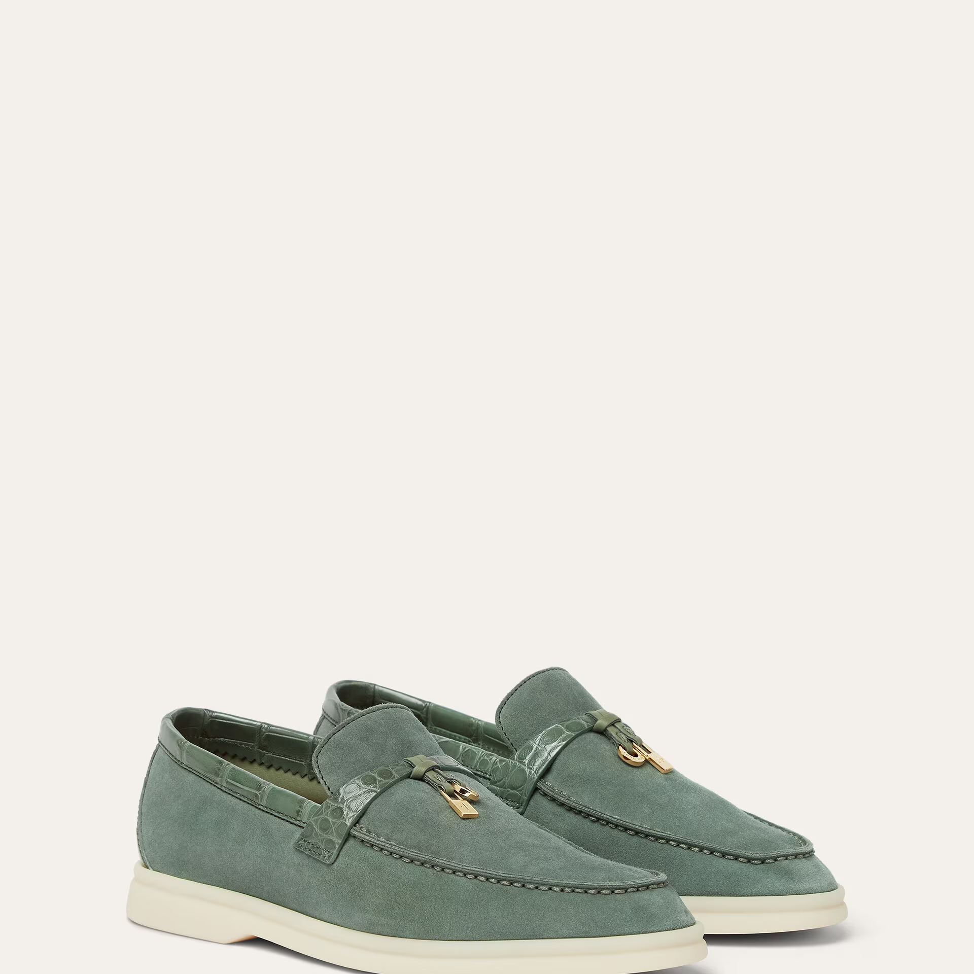 Loro Piana Summer Charms Walk Loafer in Suede