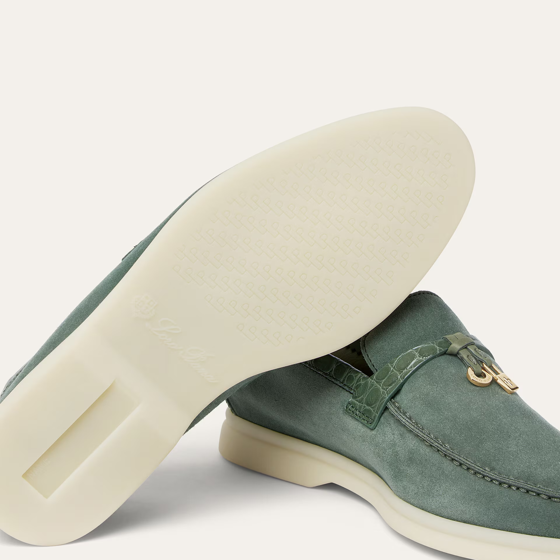 Loro Piana Summer Charms Walk Loafer in Suede