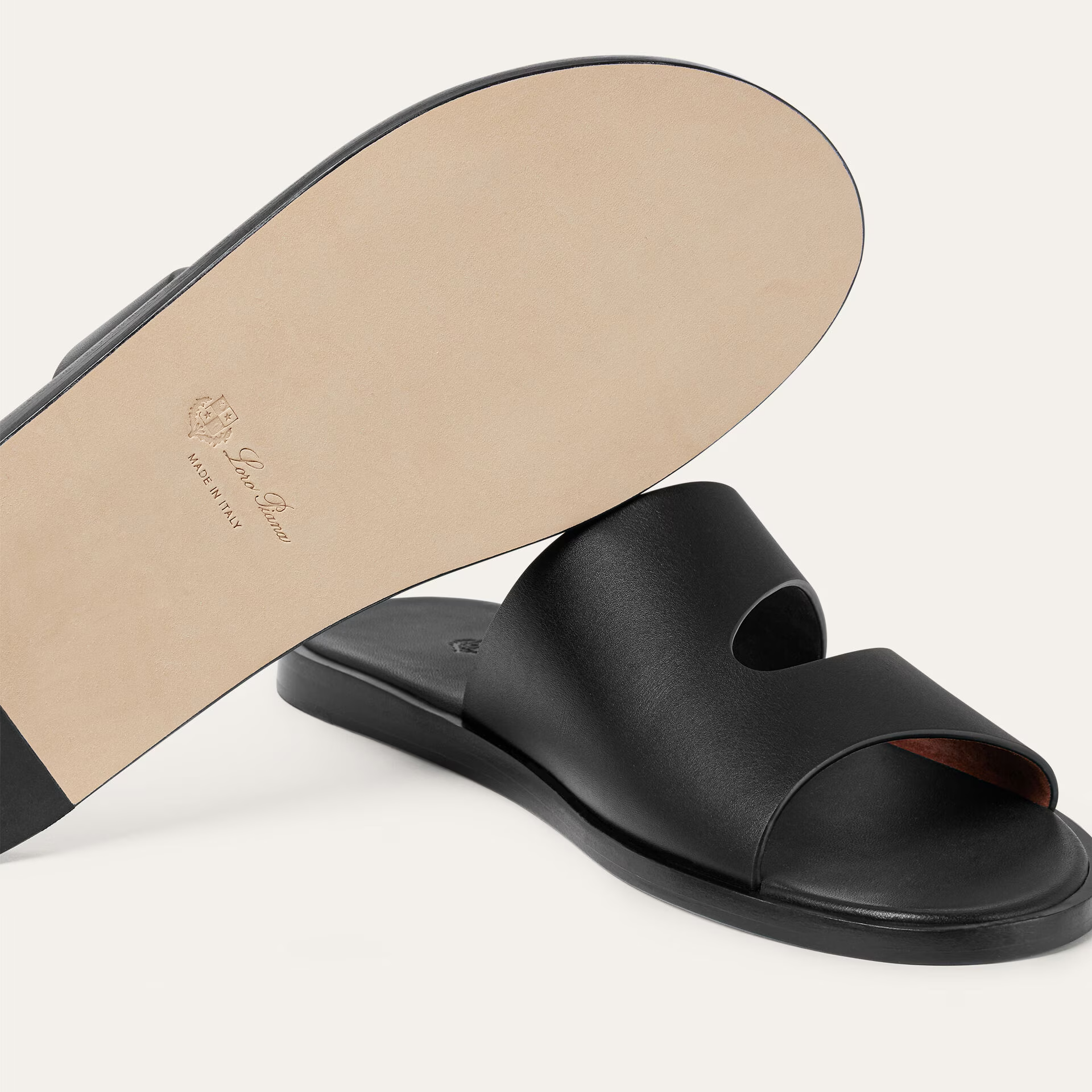 Loro Piana Pilat Plain Walk Sandal in Calfskin