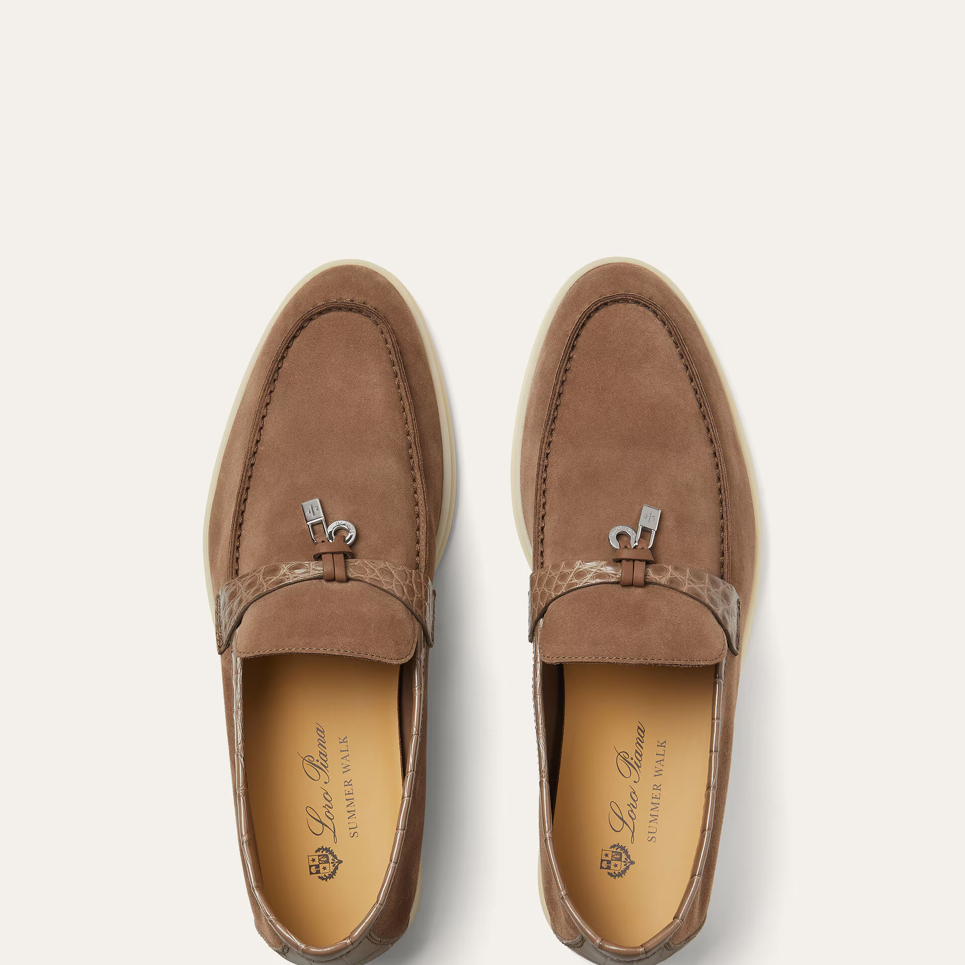 Loro Piana Summer Charms Walk Loafer in Suede