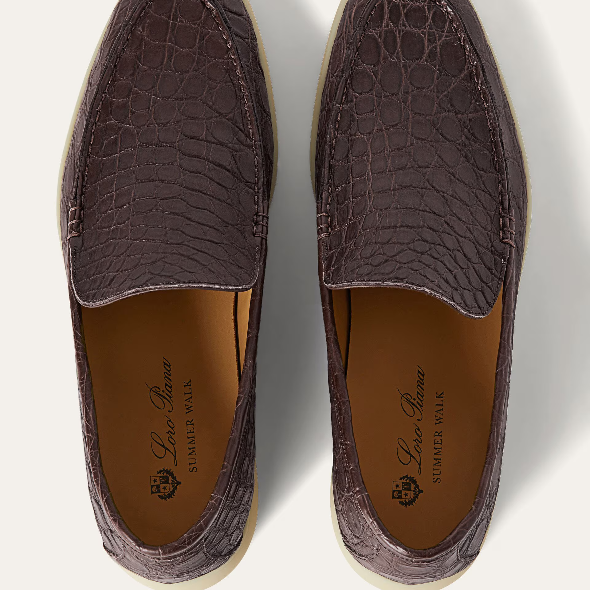 Loro Piana Summer Walk Loafer in Caiman Leather