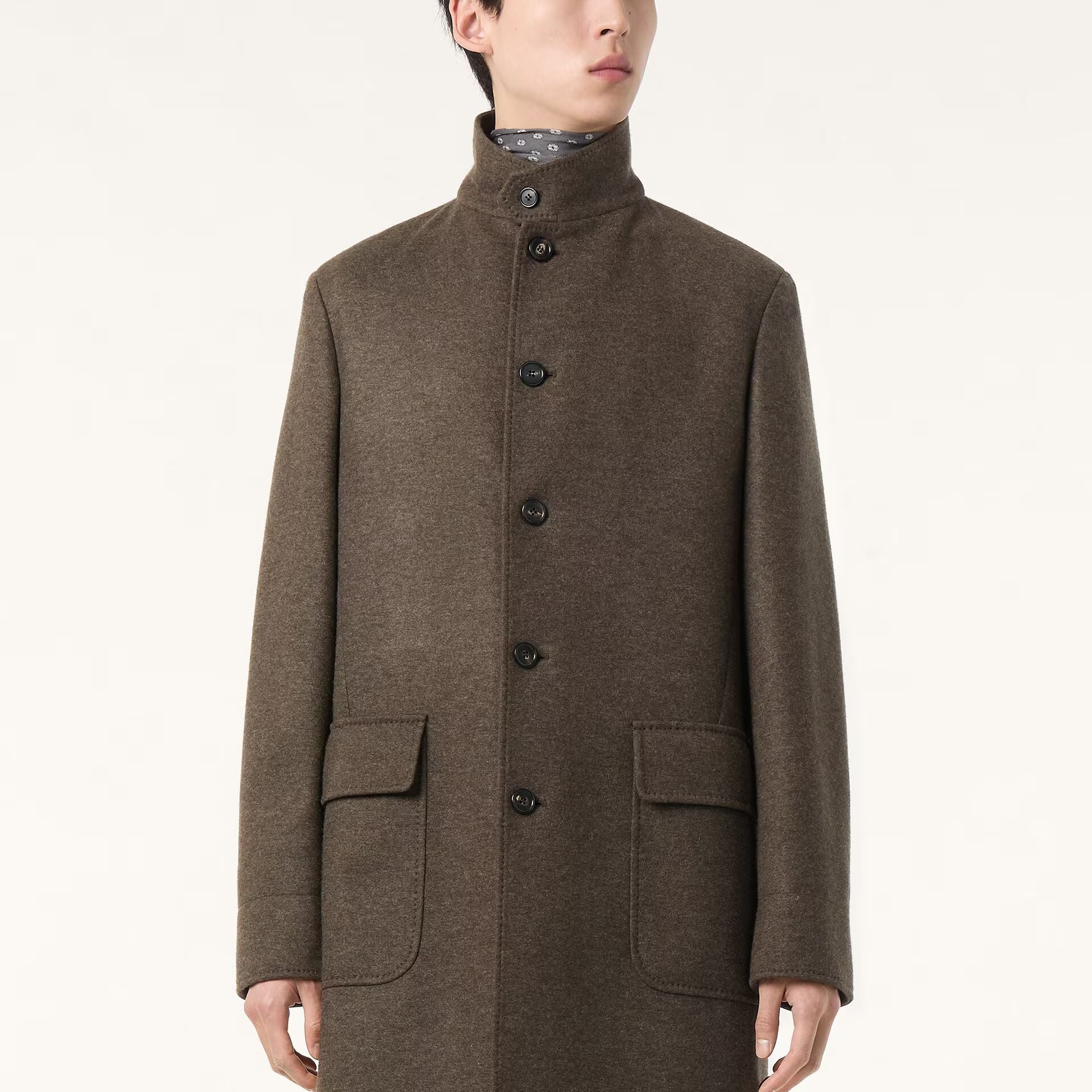 Loro Piana Sweater Coat in Jersey Novalis