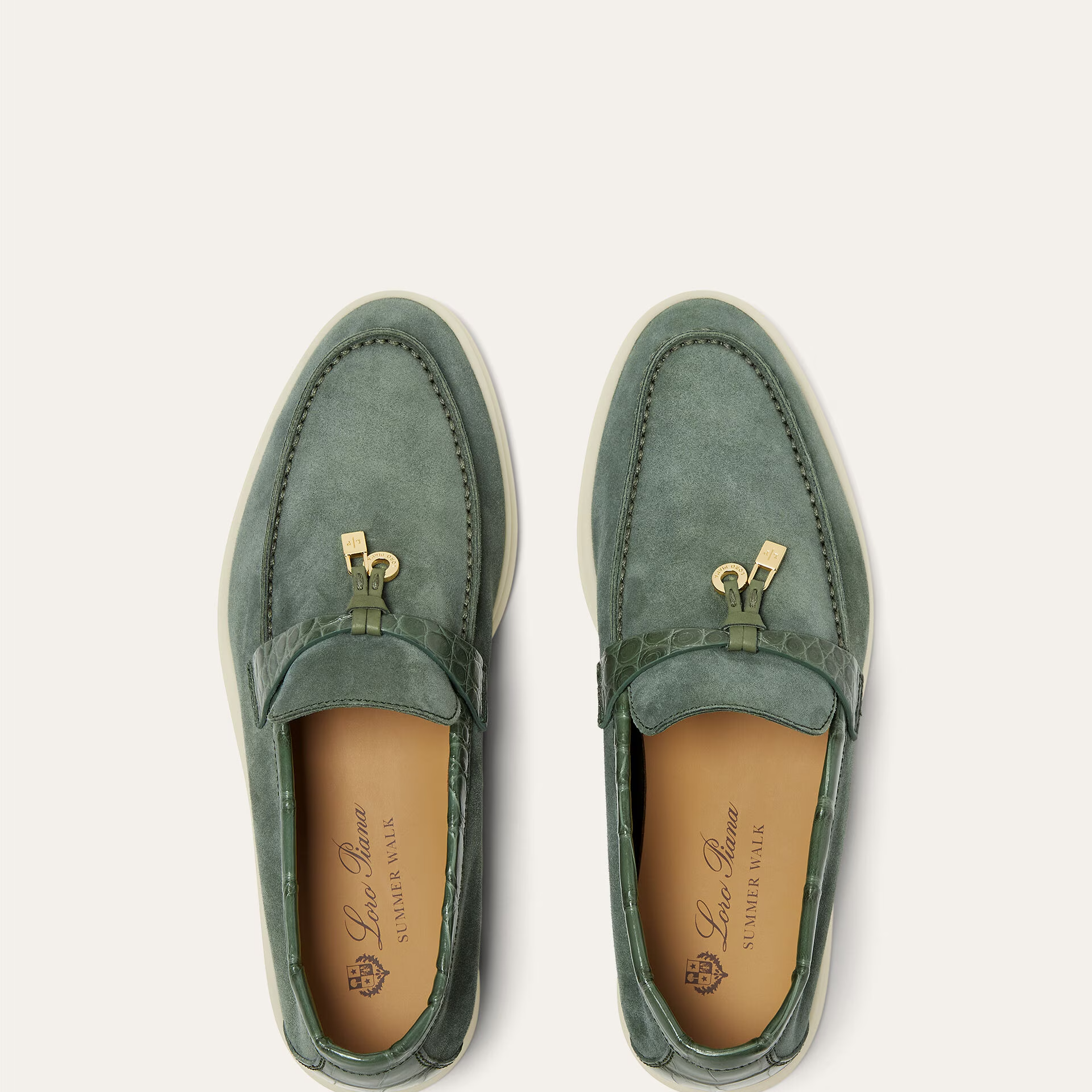 Loro Piana Summer Charms Walk Loafer in Suede