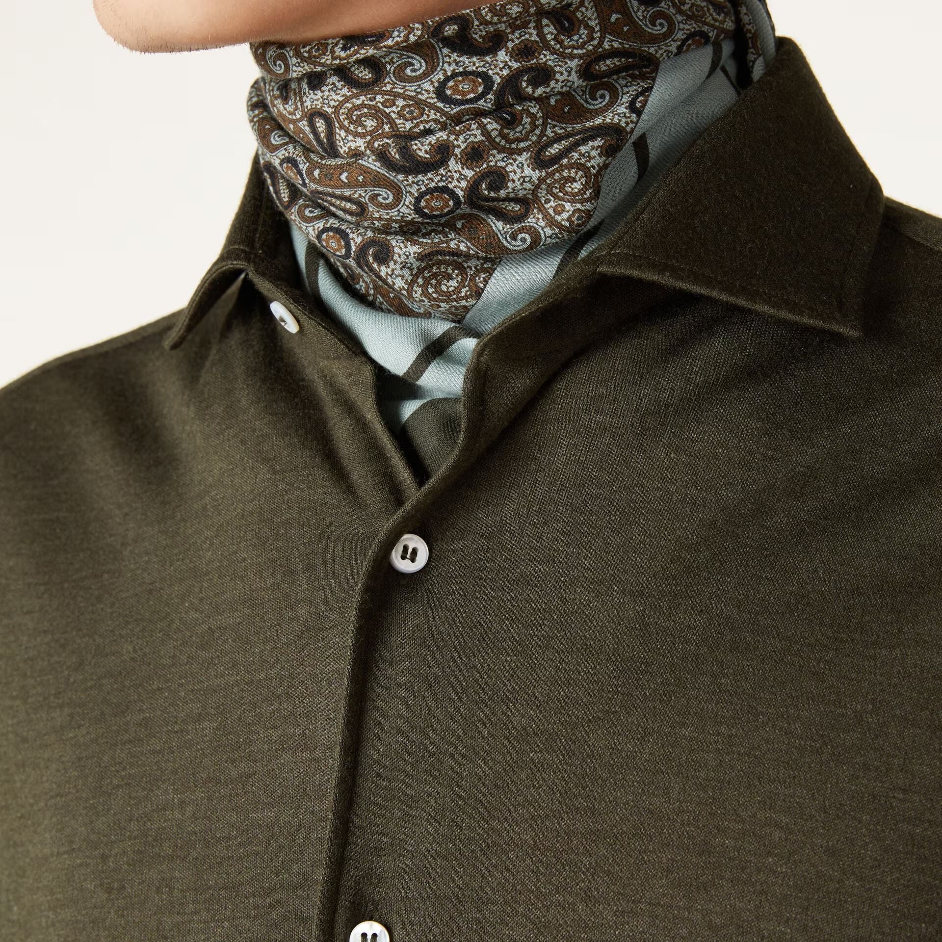 Loro Piana Andrew Shirt in Cashmere, Silk
