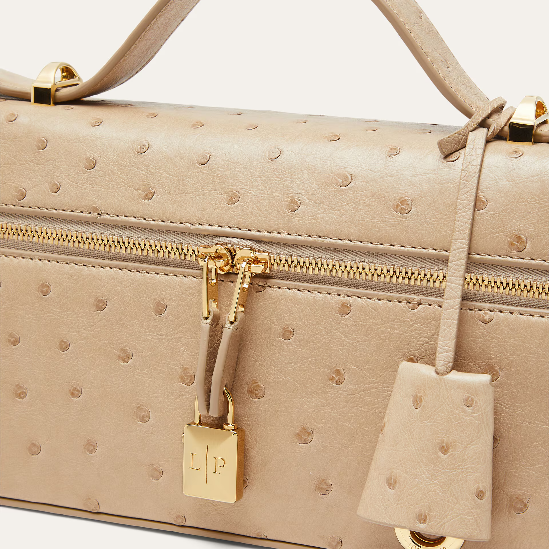 Loro Piana Extra Bag L23 in Ostrich Leather