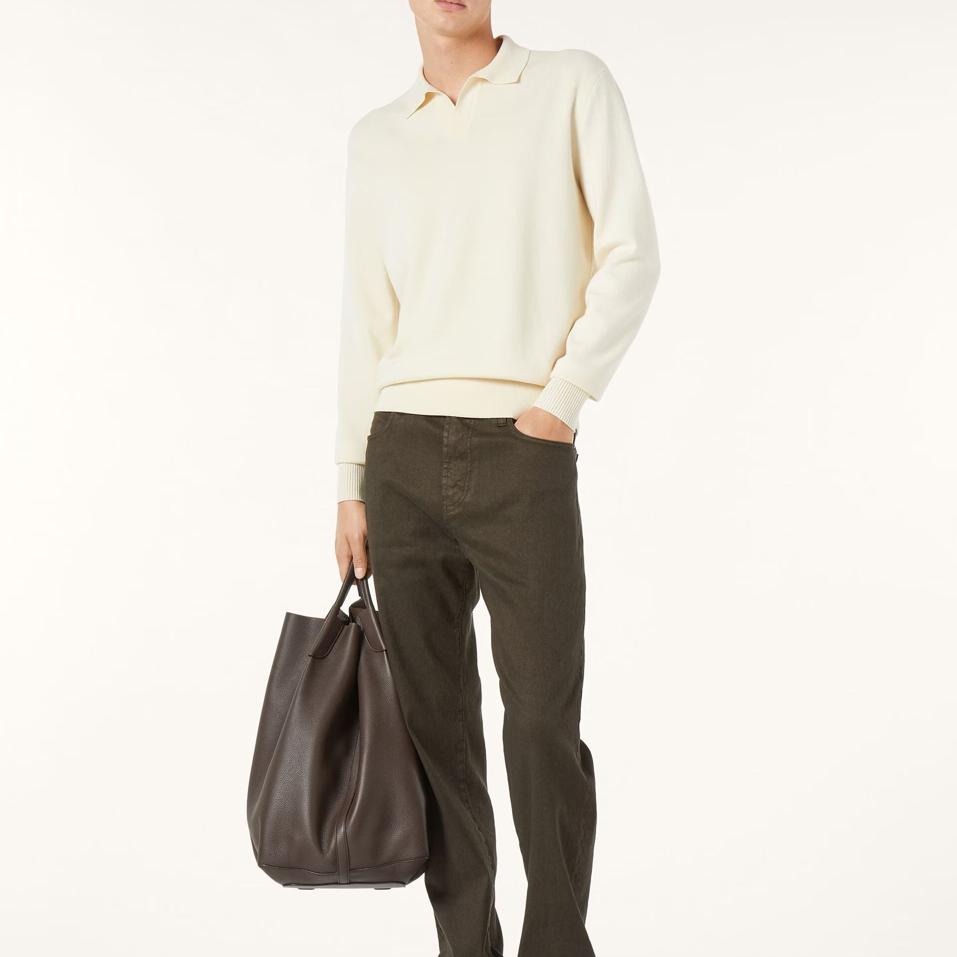 Loro Piana Buttonless Polo-shirt in Wish® Wool
