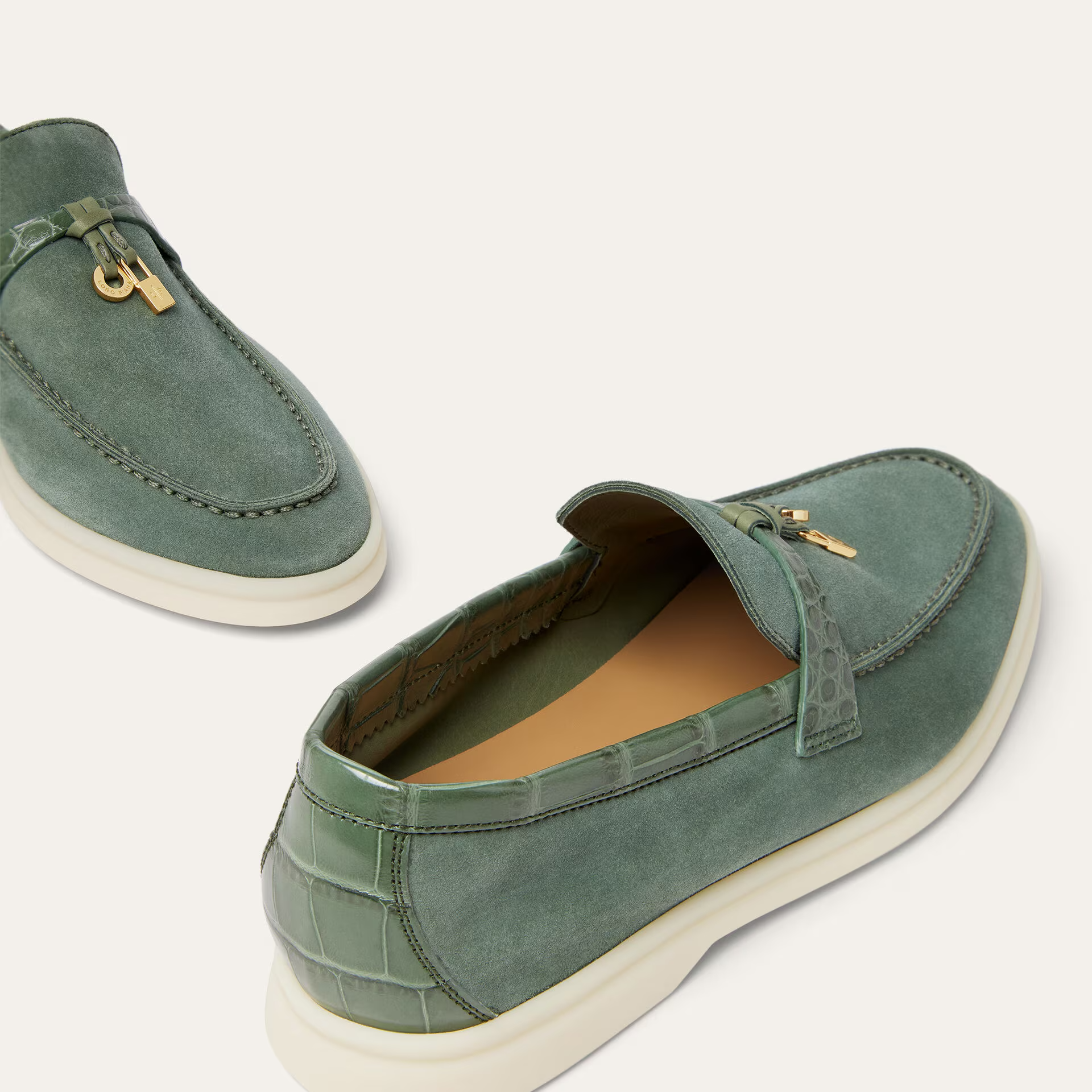 Loro Piana Summer Charms Walk Loafer in Suede