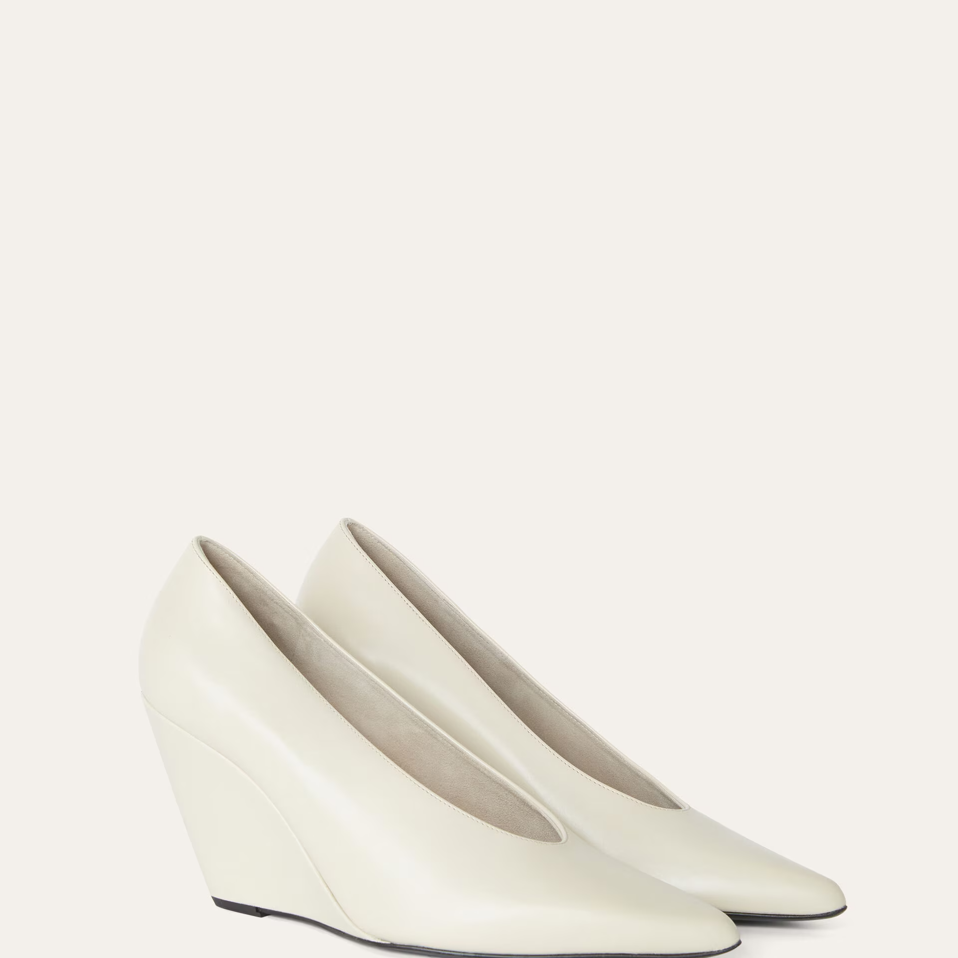 Loro Piana Viola High Wedge Pump in Calfskin