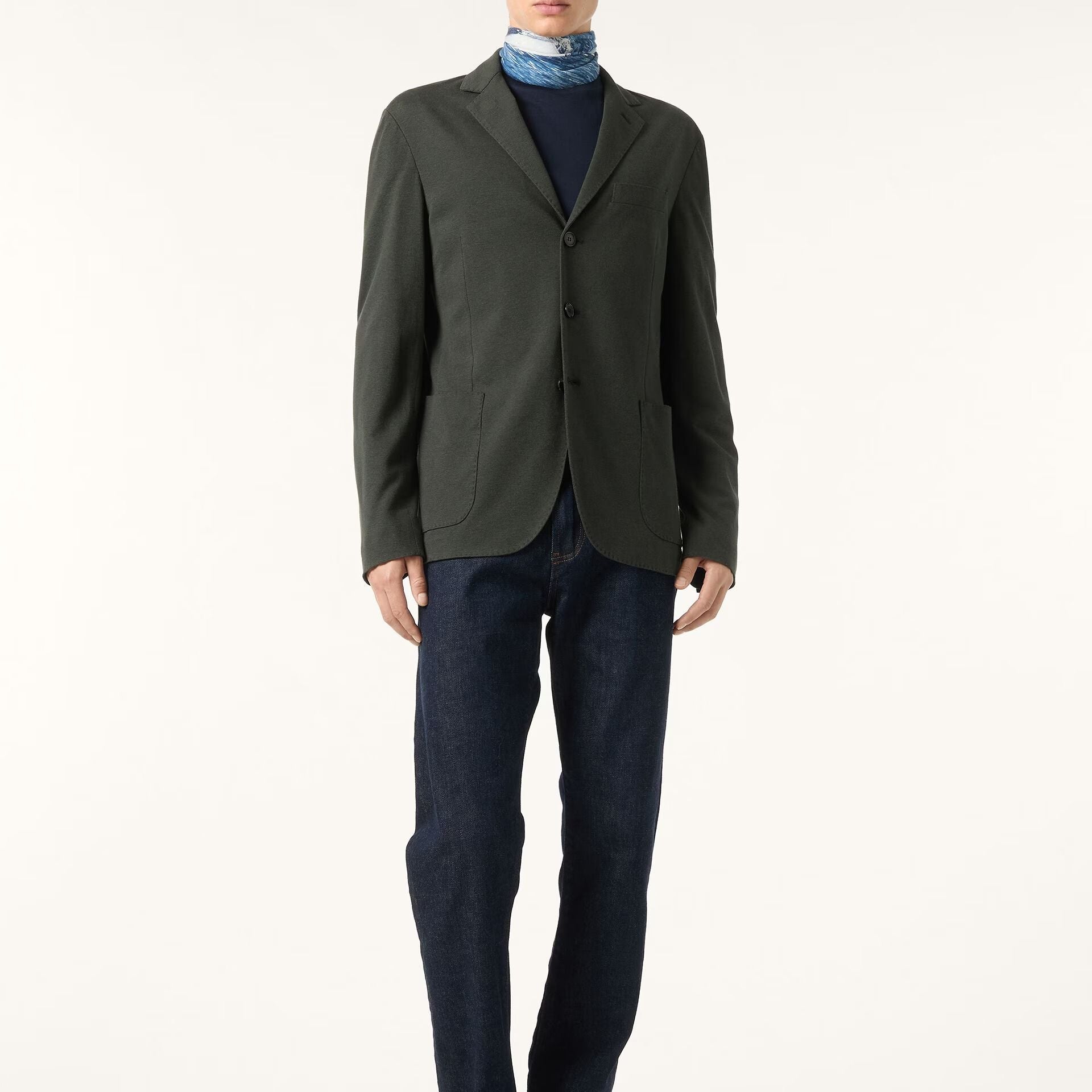 Loro Piana Sweater Jacket in Cotton, Silk, Linen