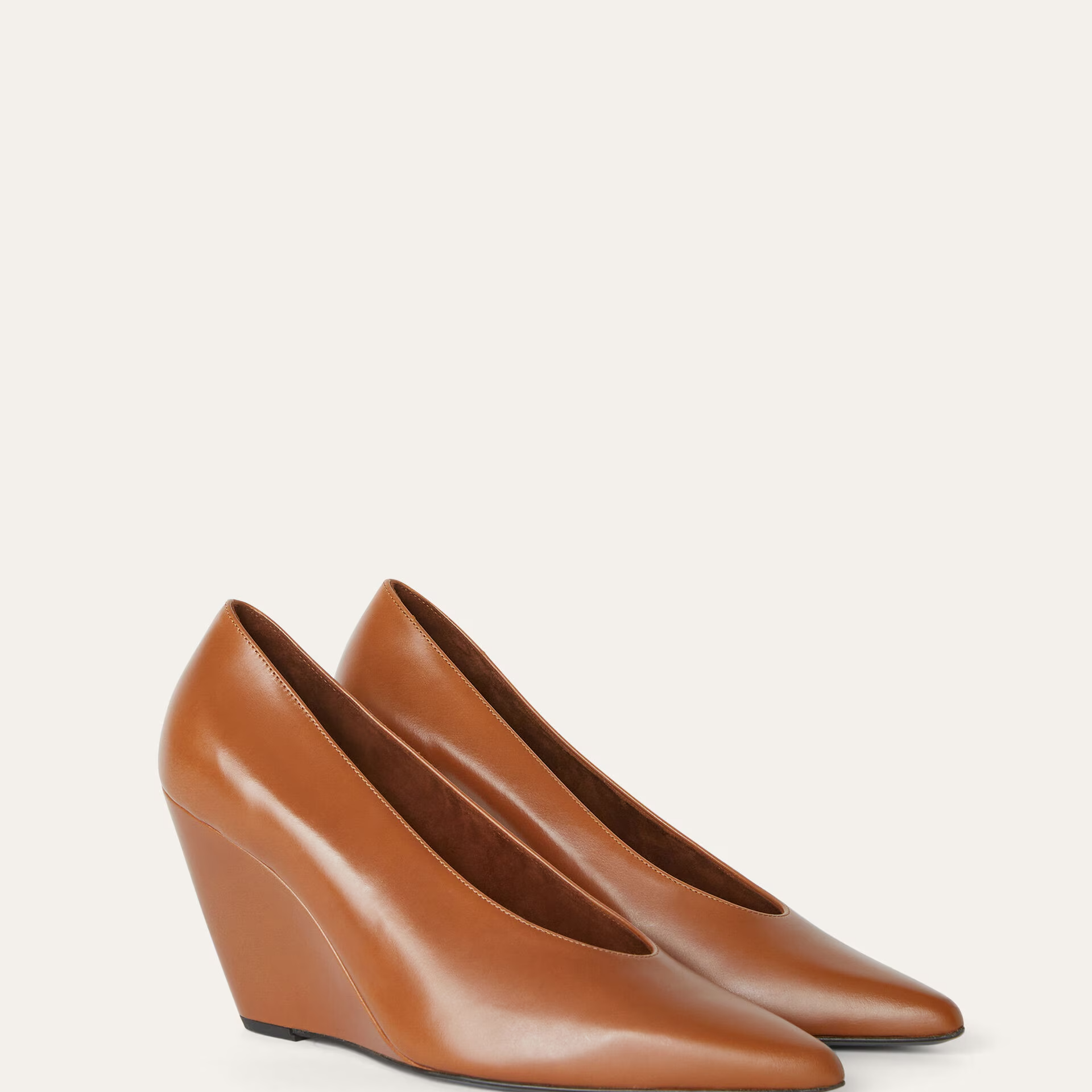 Loro Piana Viola High Wedge Pump in Calfskin