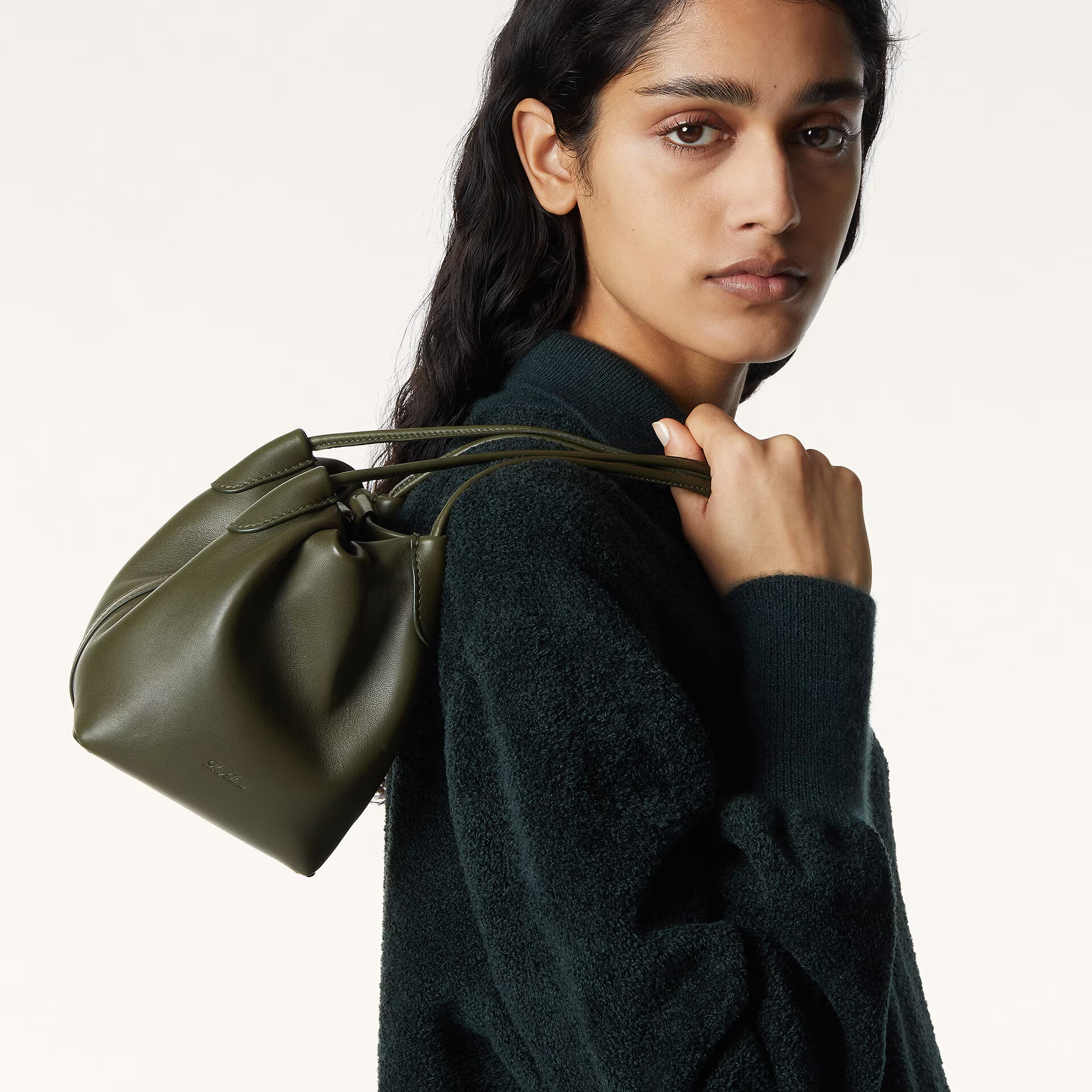 Loro Piana Micro Bale Softy bag in Lambskin