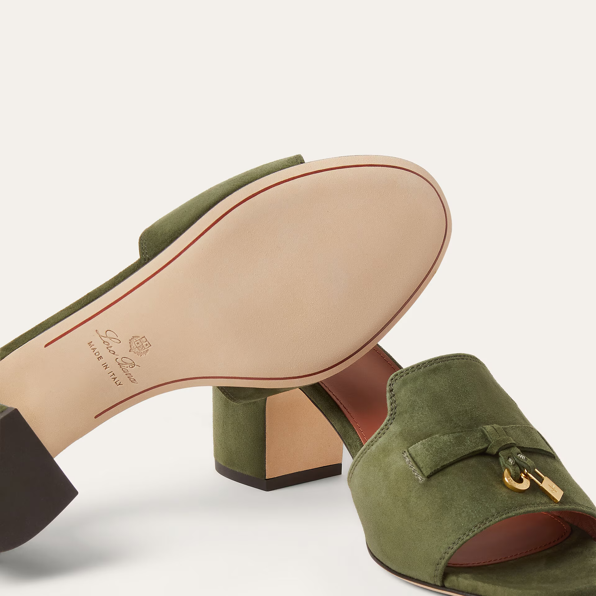 Loro Piana Summer Charms Sandal in Suede Goatskin