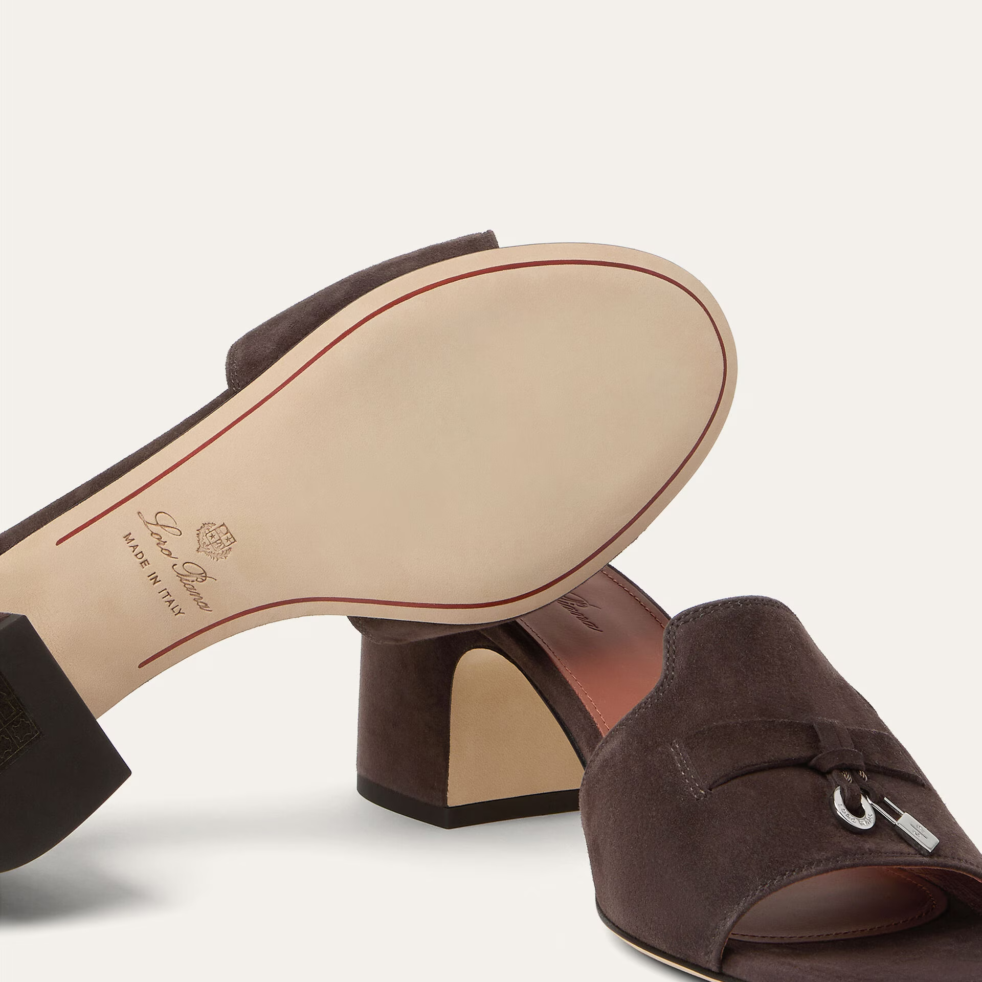 Loro Piana Summer Charms Sandal in Suede Goatskin