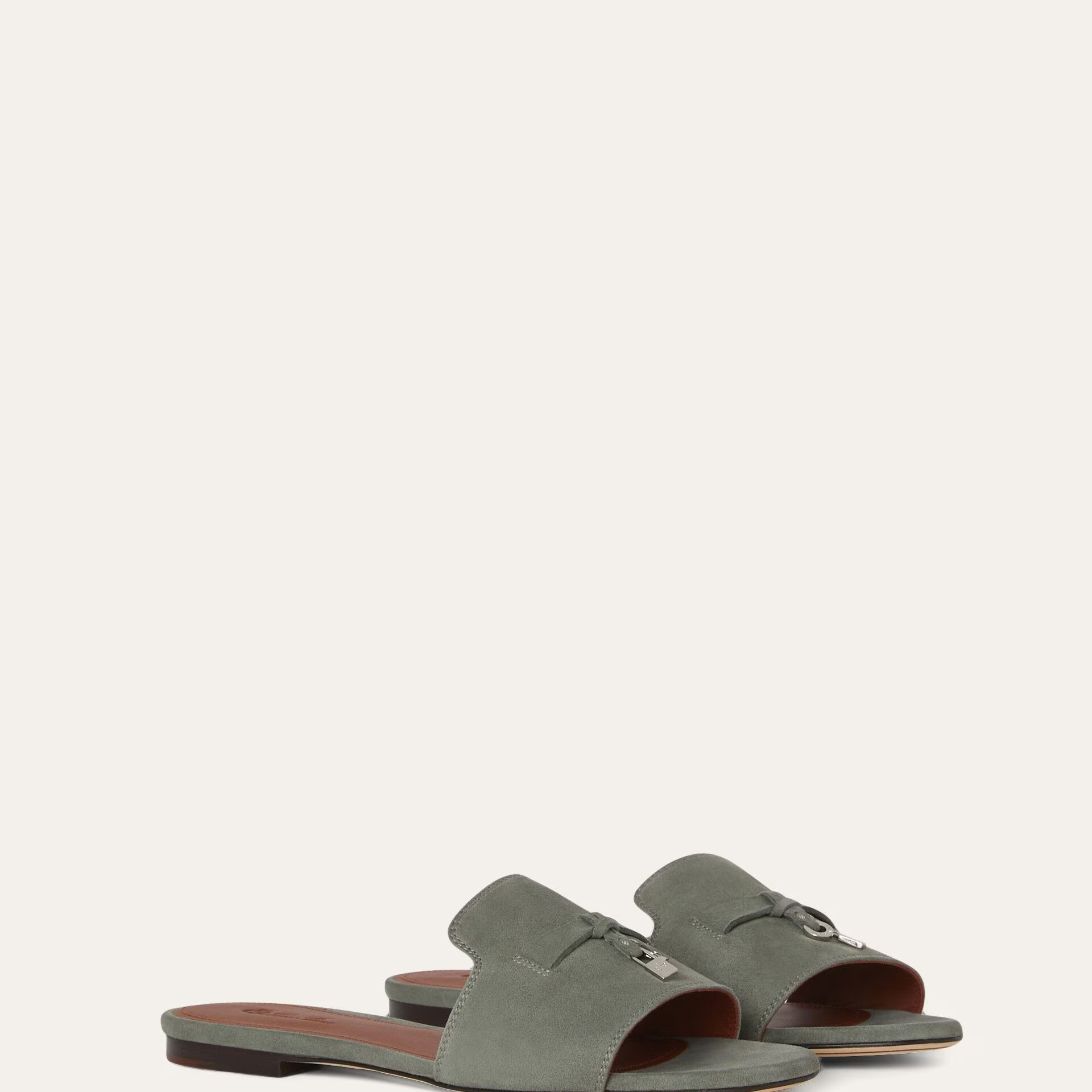 Loro Piana Summer Charms Sandal in Suede Goatskin