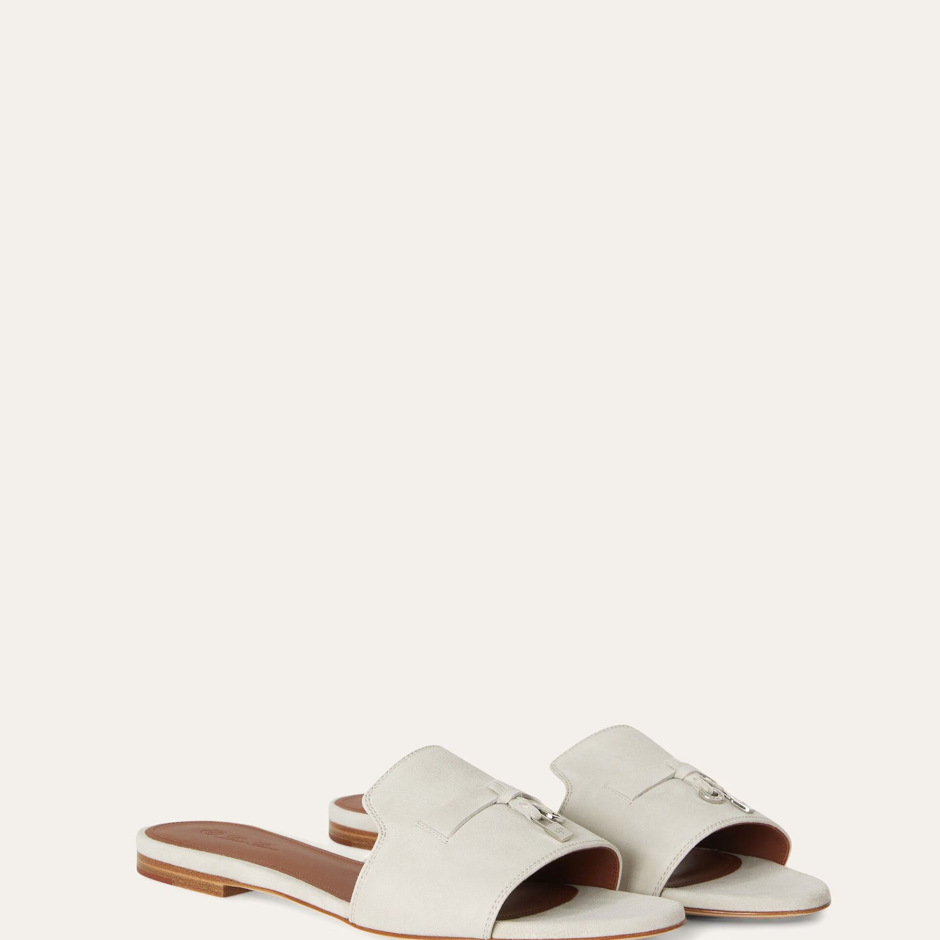 Loro Piana Summer Charms Sandal in Suede Goatskin