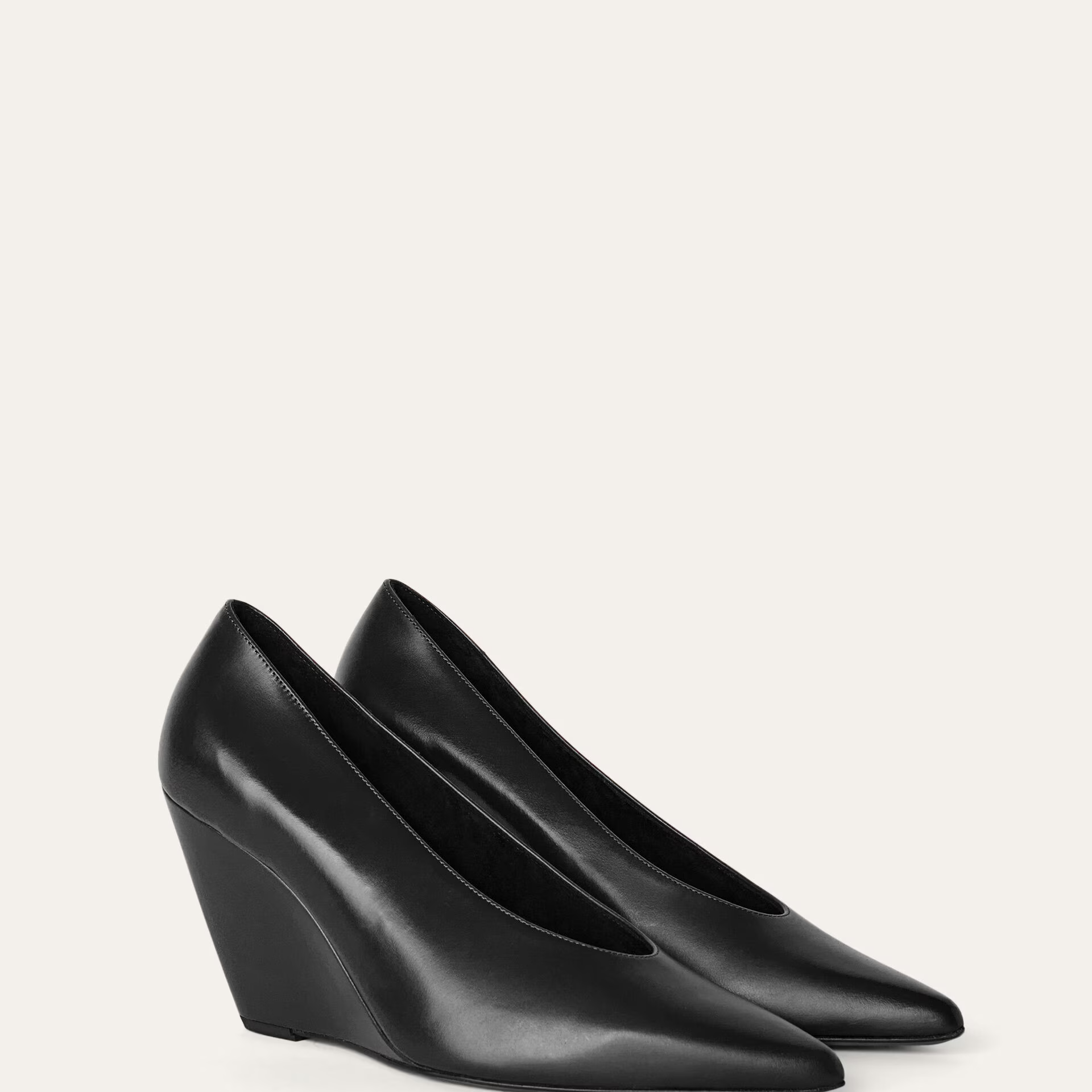 Loro Piana Viola High Wedge Pump in Calfskin