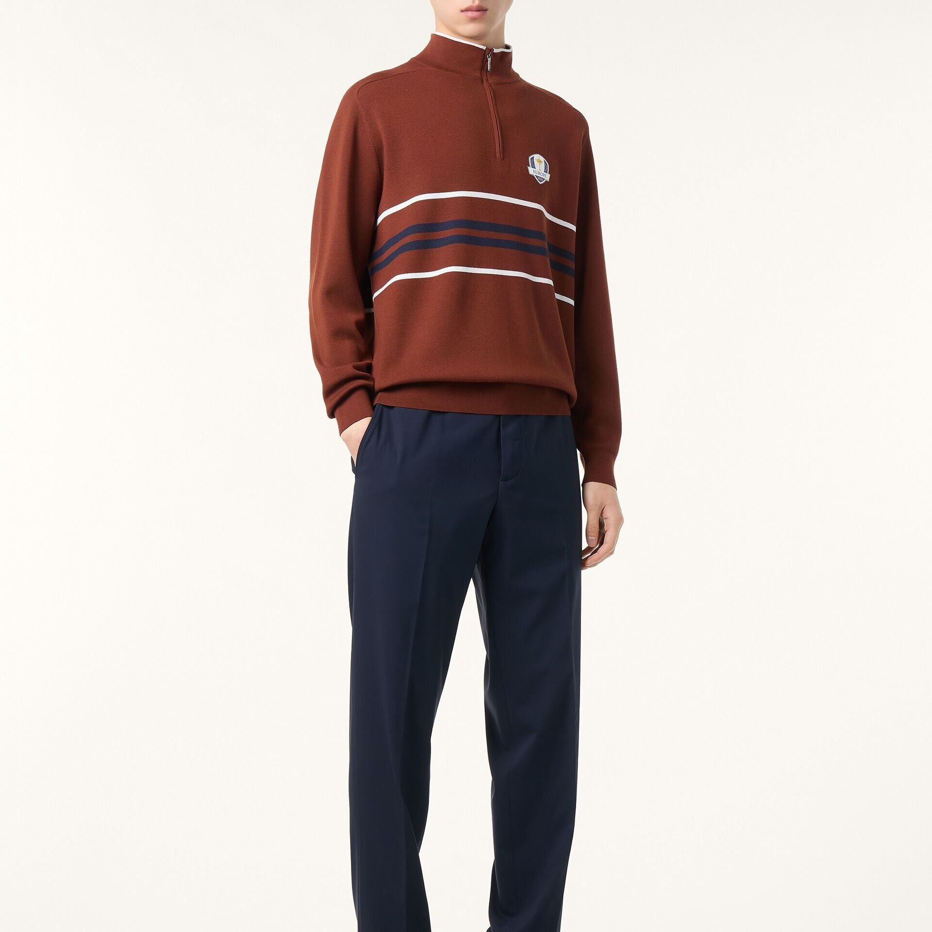 Loro Piana Half-Neck Sweater in Wish® Wool