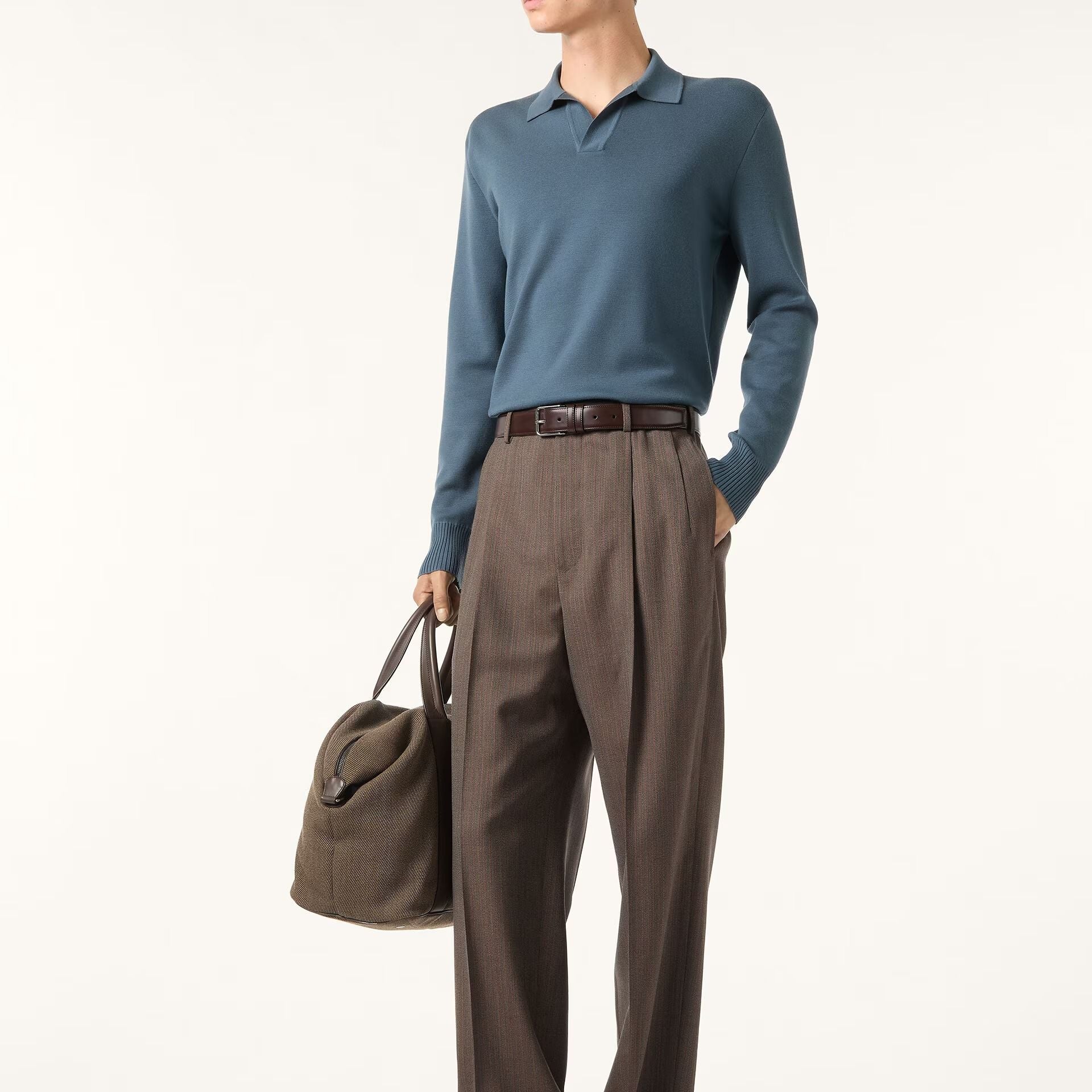 Loro Piana Buttonless Polo-shirt in Wish® Wool